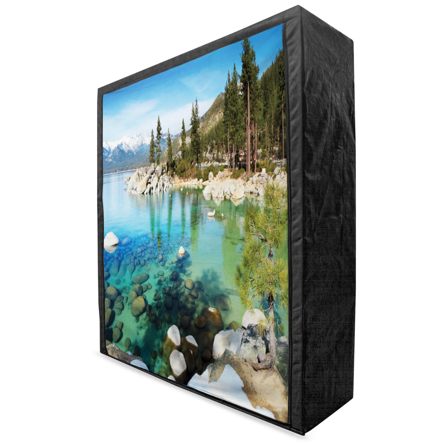 Ambesonne Lake Tahoe Portable Fabric Wardrobe - 59