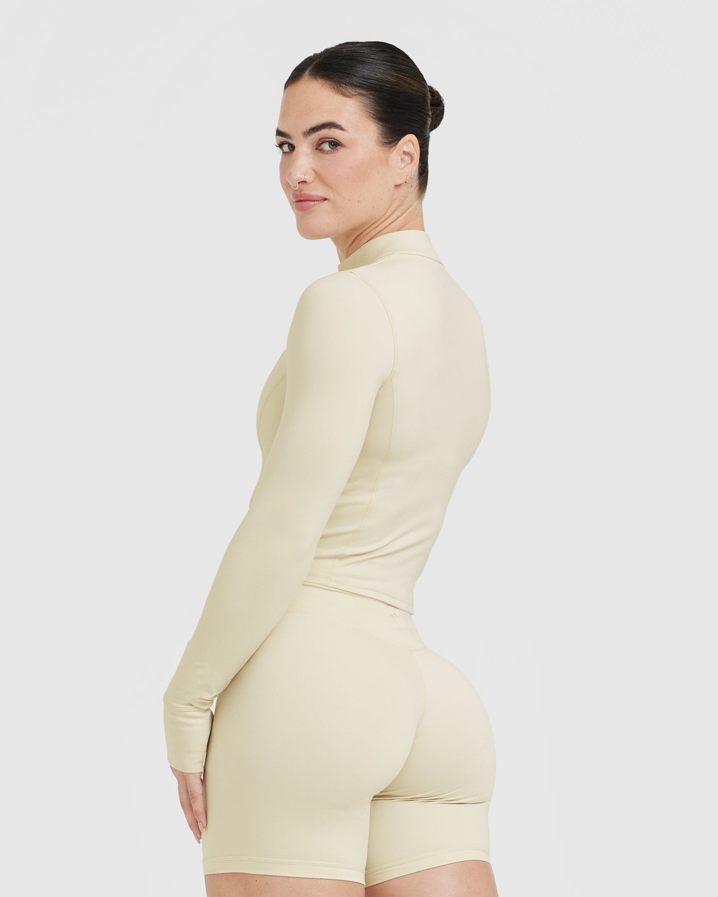 Timeless Half Zip Mid-Long Sleeve Top for Women | Vanilla Crewneck Pullover | Casual Wear, Workout & Outdoor Activities