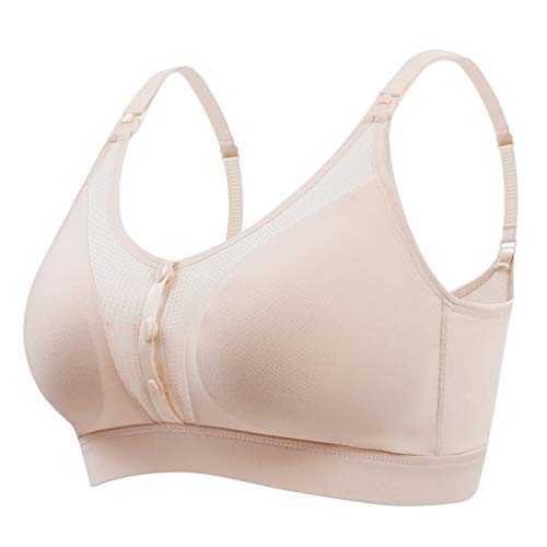 YunZyun Plus Size Nursing Bras for Women - Front Open Maternity Bra, Comfortable Breastfeeding & Everyday Underwear (Ideal for Pregnancy, Postpartum & Daily Wear)