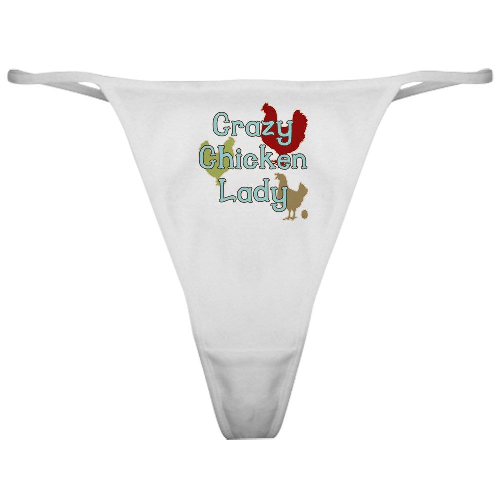 Funny Crazy Chicken Lady Thong Panties - Novelty Underwear for Poultry Lovers - Perfect Gift for Chicken Enthusiasts & Farm Animal Fans