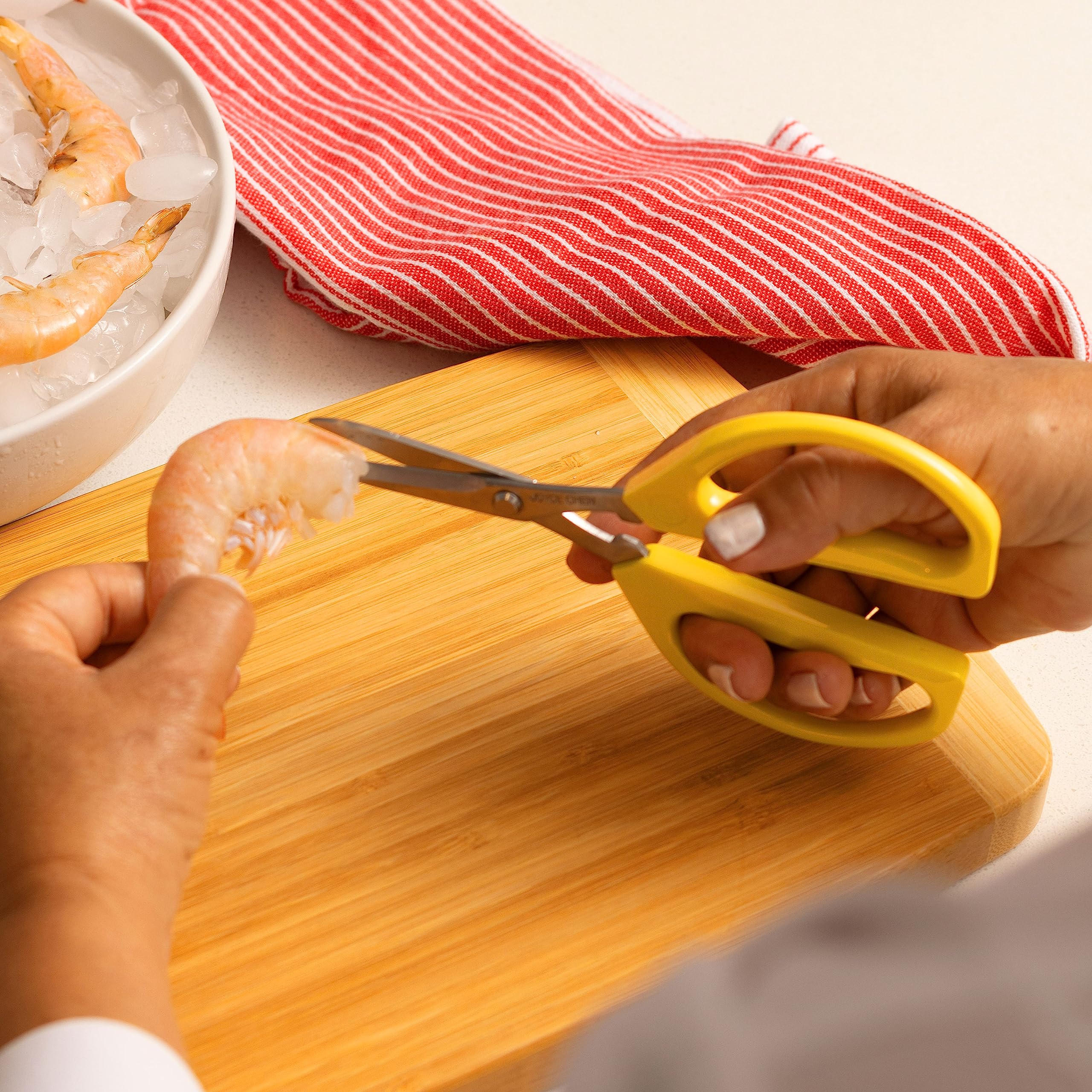 Joyce Chen Kitchen Scissors - All Purpose Shears with Comfort Grip for Cooking & Crafting