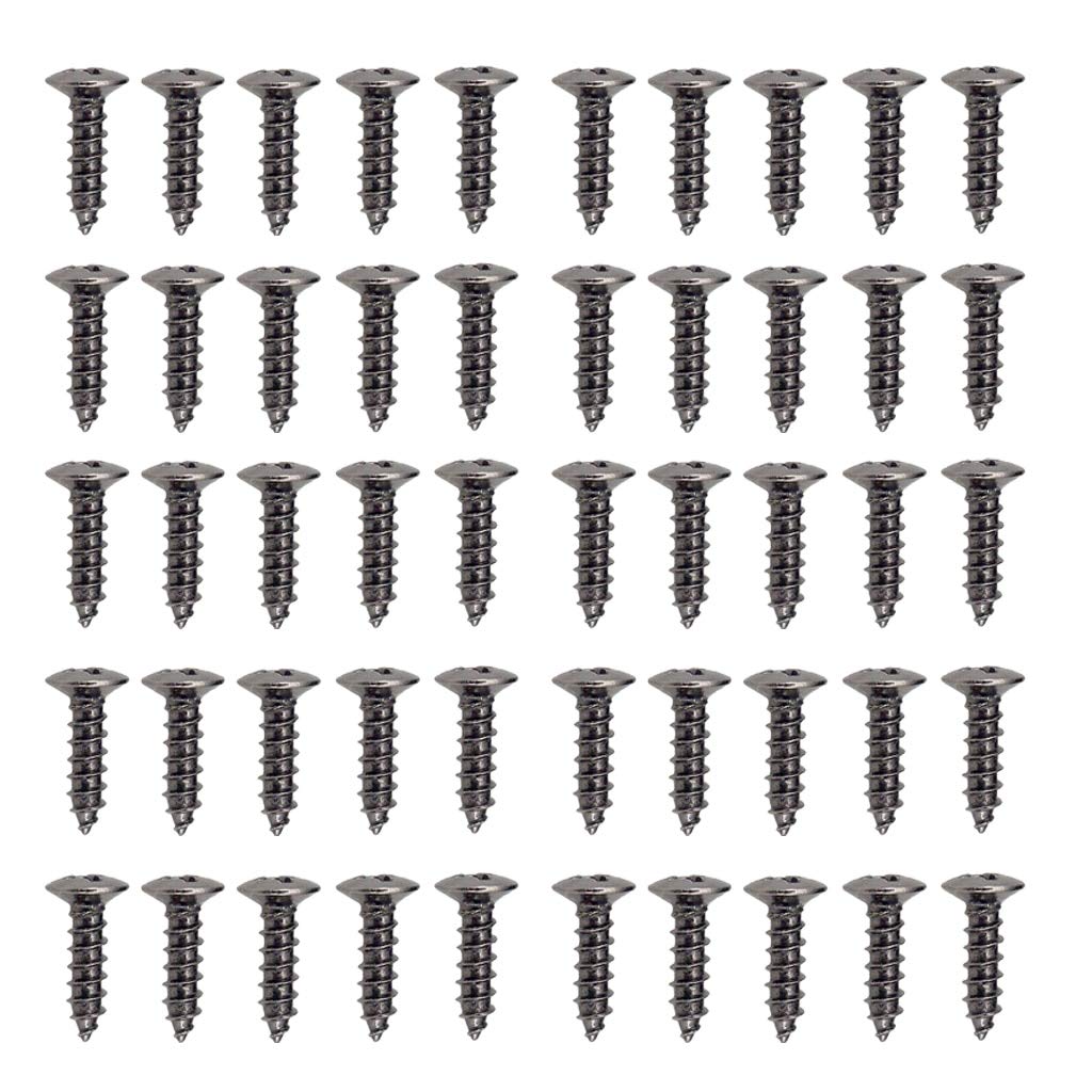 50 Pack Guitar Bass Pickguard Screws for ST Squier SQ - Premium Replacement Guitar Parts for DIY Repair & Maintenance - Perfect for Electric Guitar Upgrades and Custom Builds