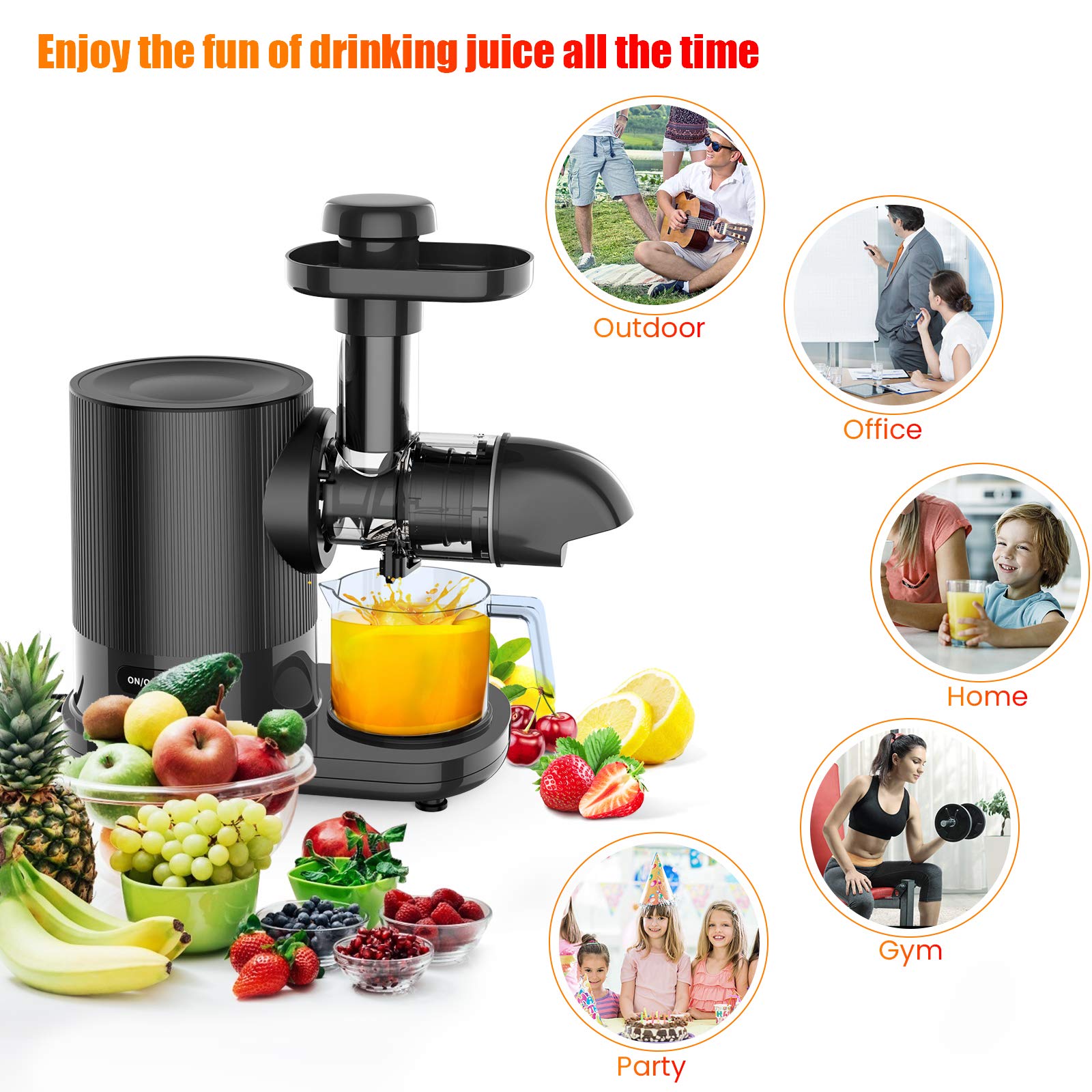 850W High-Speed Personal Blender for Protein Shakes, Smoothies & Juices - 5-in-1 Kitchen Blender with 6-Blade System, 2x500ml BPA-Free Travel Bottles & Grinding Cup - Perfect for Fruits, Vegetables, Ice Crushing & Meal Prep - Easy Clean Design - Ideal for Home, Gym & Office Use (Black)