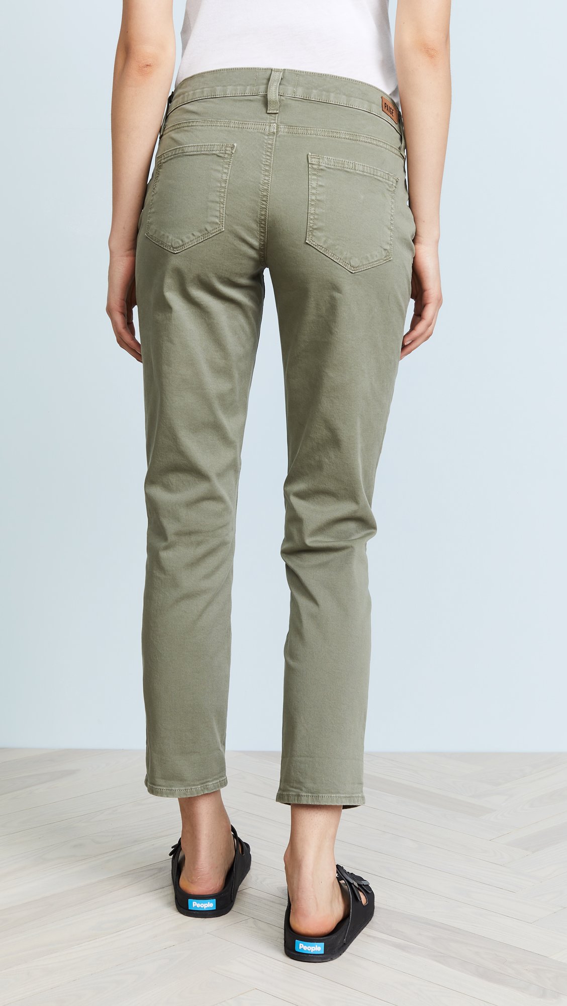 PAIGE Women's Brigitte Maternity Jeans - Stretchy Comfort Fit for Pregnancy | Perfect for Work, Casual & Everyday Wear