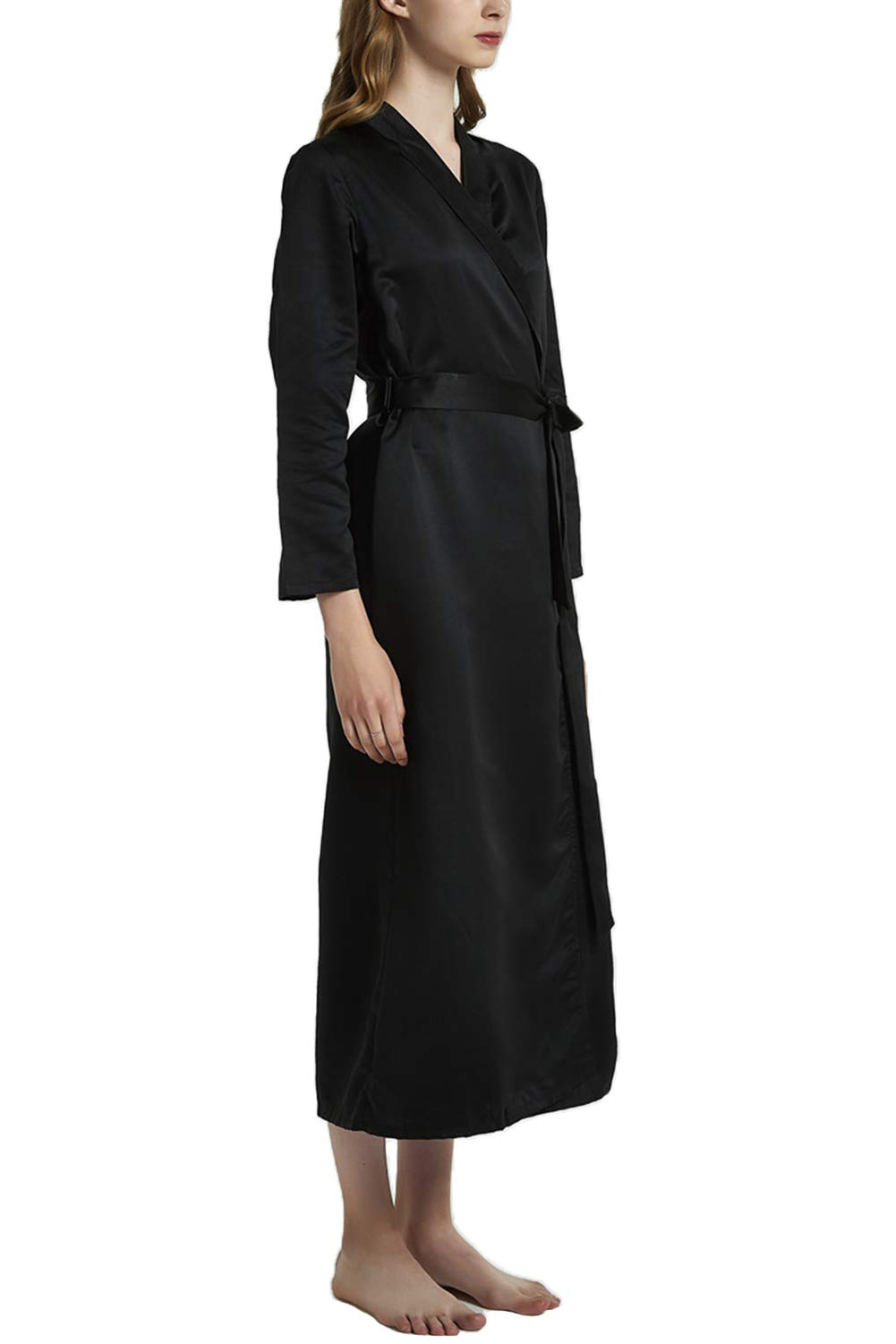 Silky Women's Kimono Robe - Soft Sleepwear for Night & Lounge