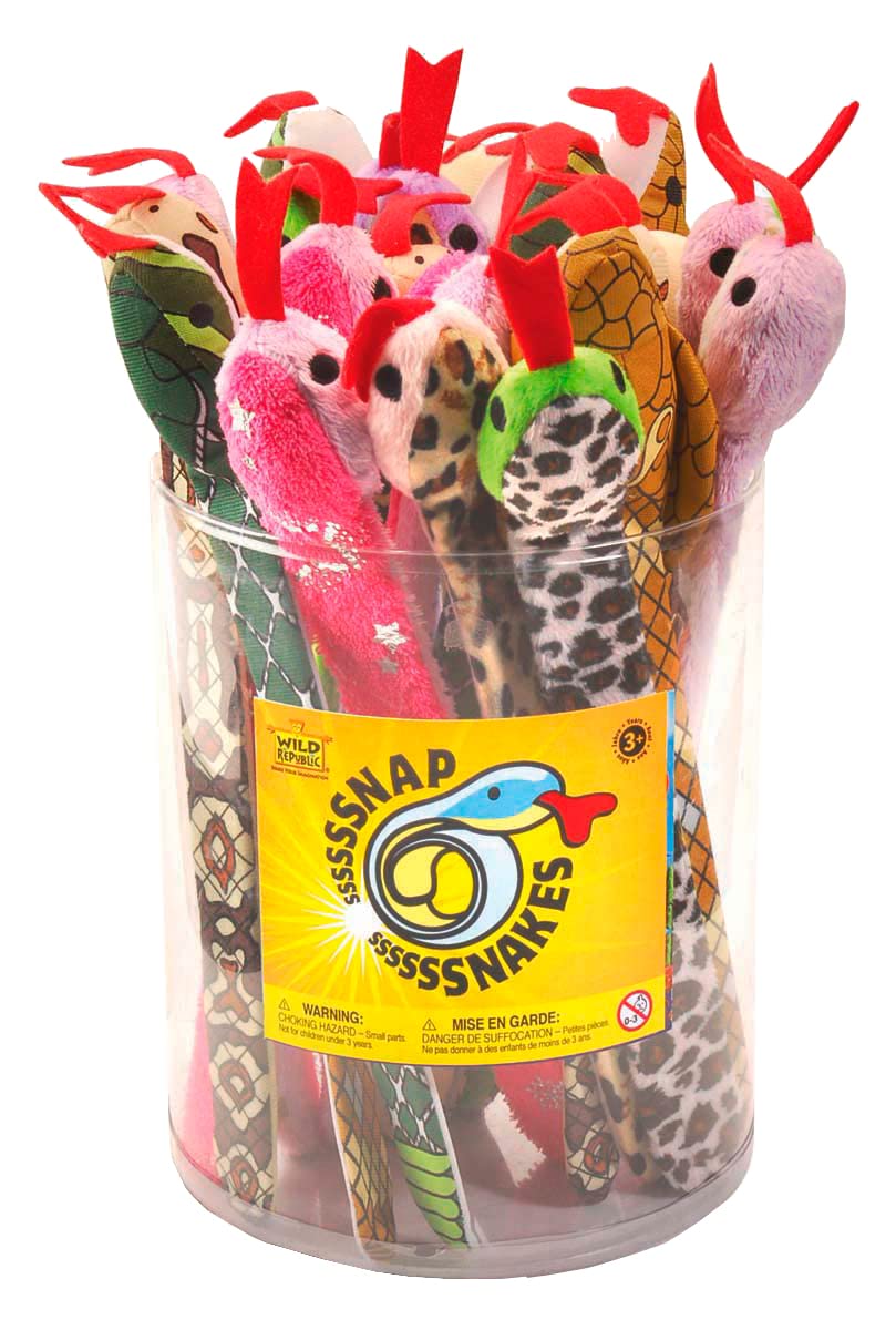Wild Republic Snap Bracelet Set - 24 Piece Snake Bracelets for Kids (12 Inches) | Fun Party Favors, Classroom Rewards & Cool Fashion Accessories