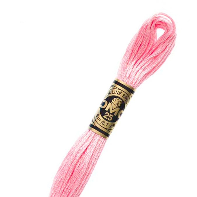 DMC 776 Cotton Embroidery Floss - 6-Strand Premium Thread for Cross Stitch, Needlepoint & Hand Embroidery - Perfect for DIY Crafts, Scrapbooking & Home Decor Projects