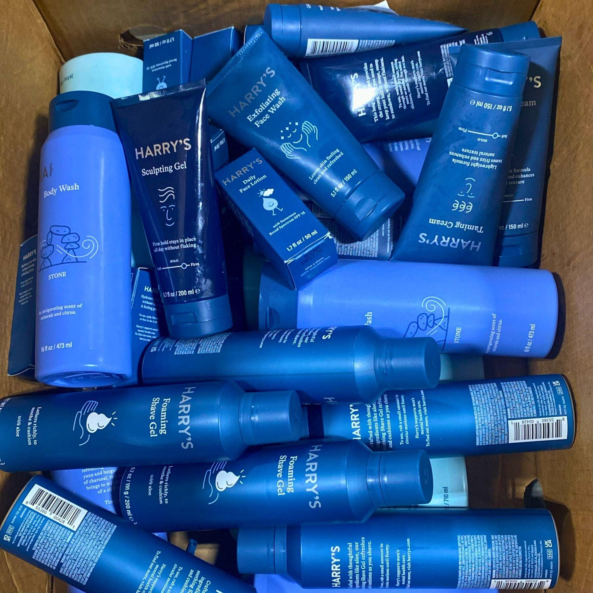 Harry's Grooming Kit - 34 Pcs Set with Face Wash, Body Wash, Sculpting Gel, Face Lotion & Shave Cream | Complete Skincare & Shaving Routine for Men | Perfect for Daily Use, Travel & Gift Giving