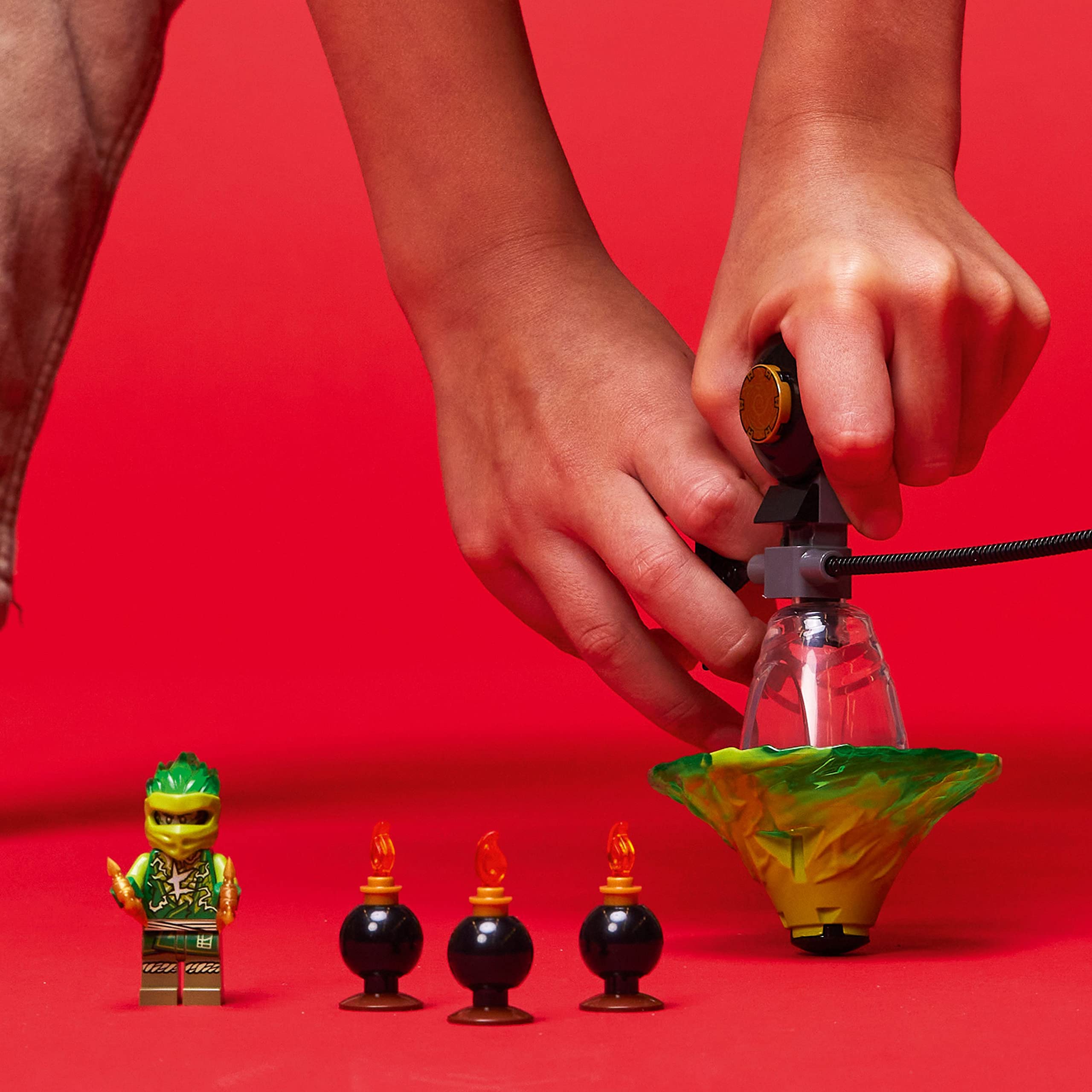 LEGO 70689 Ninjago Lloyd's Spinjitzu Ninja Training Toy Spinning Top for Kids Ages 6+ with Lloyd Minifigure - Perfect Gift for Birthday & Playtime Battles