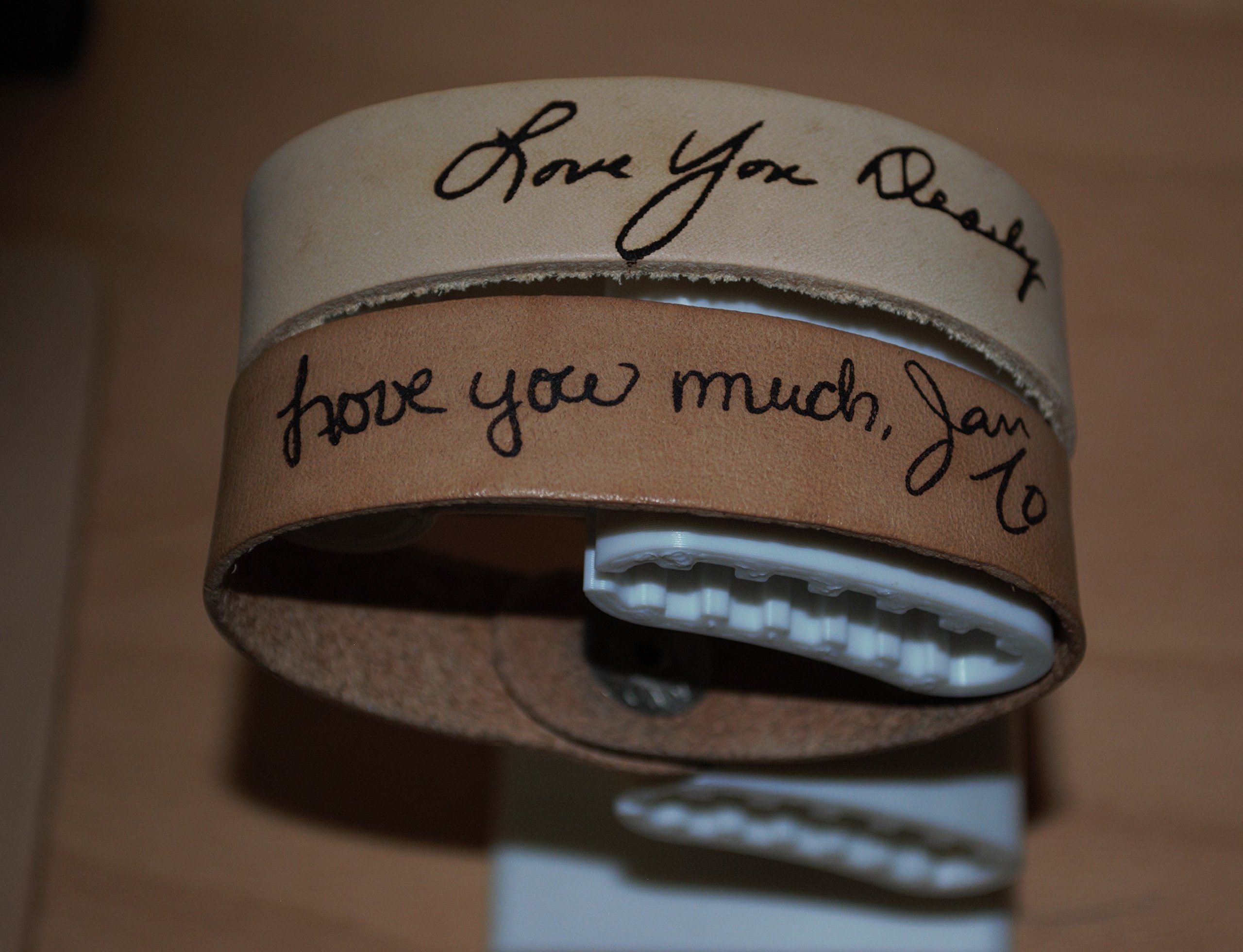 Personalized Laser Engraved Leather Bracelets for Men & Women - Custom Name & Date - Perfect for Anniversaries, Weddings, Gifts & Special Occasions