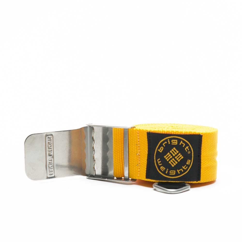 Bright Weights Adjustable Waist Belt with Heavy Duty Buckle - Perfect for Weightlifting, CrossFit & Strength Training
