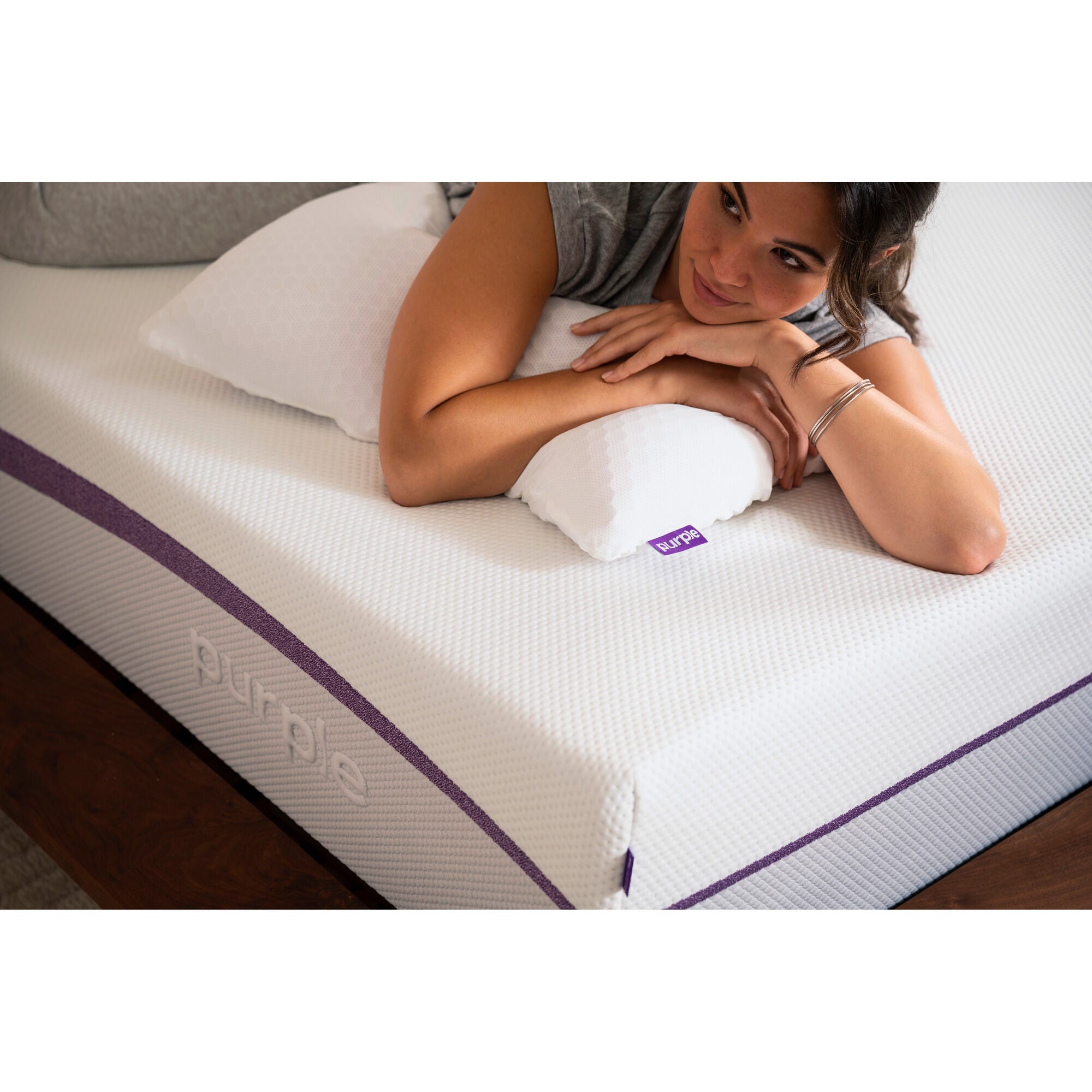 Purple Plus Mattress - Premium Comfort & Support for Back Pain Relief - Perfect for Side Sleepers & Pressure Relief - Bedroom, Guest Room, Dorm