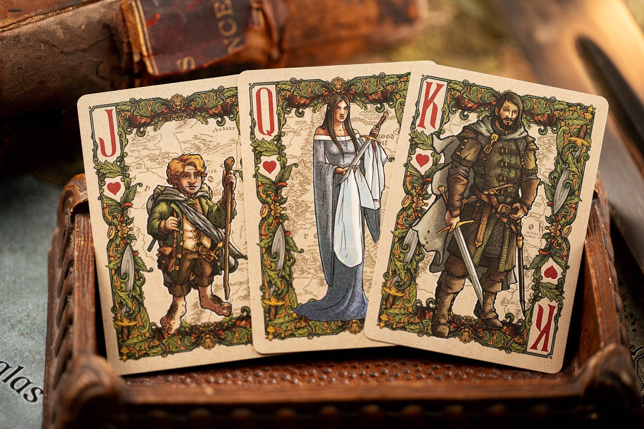 The Fellowship of the Ring Playing Cards - Official LOTR Lord of the Rings Collectible Card Game - Perfect for Movie Nights, Game Nights & Tolkien Fan Gifts