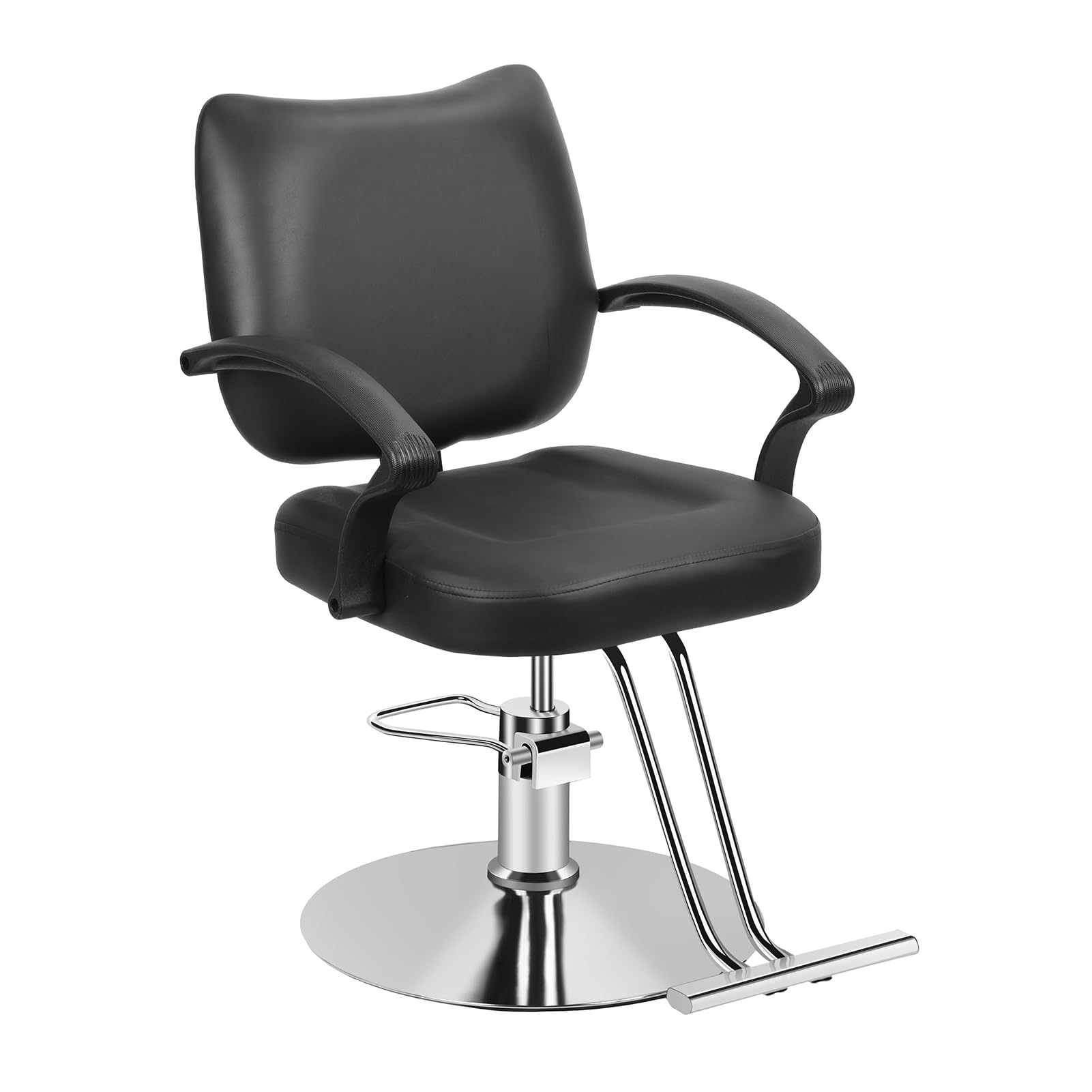 Professional Hydraulic Barber Chair - Heavy Duty Salon Stylist Chair with 360° Swivel & Hydraulic Pump, Max Load 330 lbs - Perfect for Hair Salons, Barber Shops & Home Use