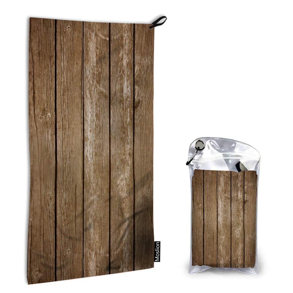 Quick Dry Hand Towel - Rustic Old Barn Wood Design - 15x31 Inch Bath & Kitchen Towel for Decorative Use - Perfect for Bathrooms, Kitchens, and Farmhouse Style Homes