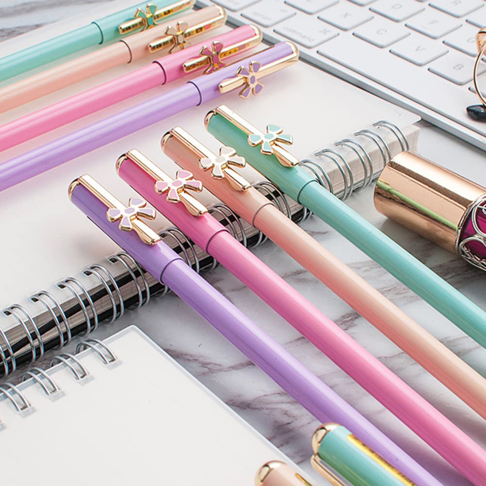 Premium 0.5mm Gel Pens for Women & Students - Quick-Drying Water-Based Black Ink - Smooth Writing Signature Pens for Office, School & Journaling Supplies (Perfect for Note-Taking, Gift-Giving & Creative Projects)