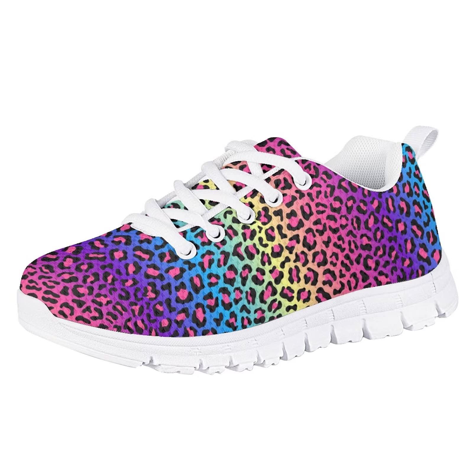 WELLYHOM Girls Running Shoes - Lightweight Athletic Tennis Sneakers for Kids, Non-Slip Gym & Outdoor Walking Shoes with Breathable Design - Perfect for School, Sports, and Daily Activities