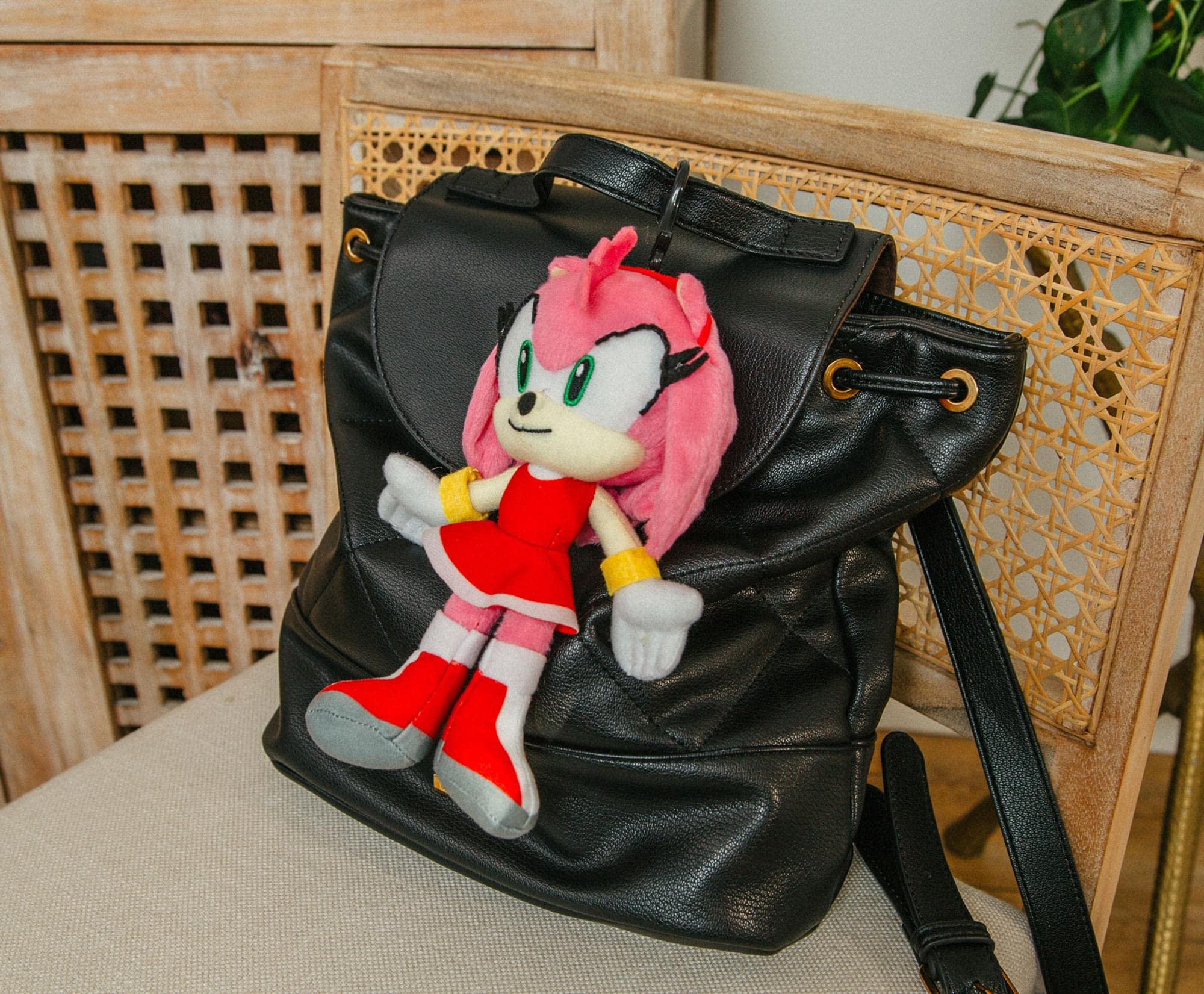 8-Inch Amy Rose Plush Toy - Soft & Cuddly Stuffed Animal for Kids, Collectors & Sonic the Hedgehog Fans | Perfect for Gifts, Bedroom Decor & Playtime Fun