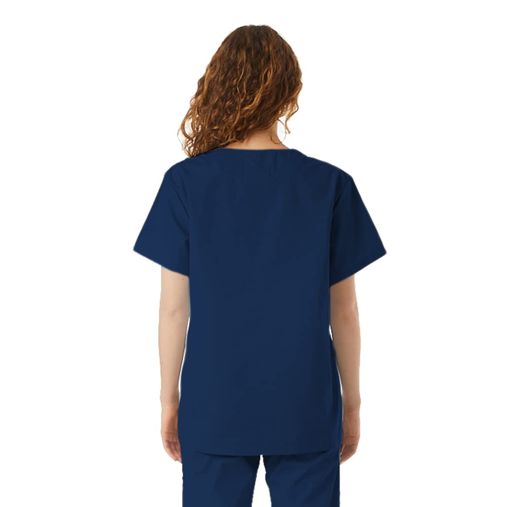 Unisex V-Neck Scrub Top for Doctors & Nurses - Comfortable Medical Workwear for Hospital, Lab & Yoga - Ideal for Healthcare Professionals & Medical Students