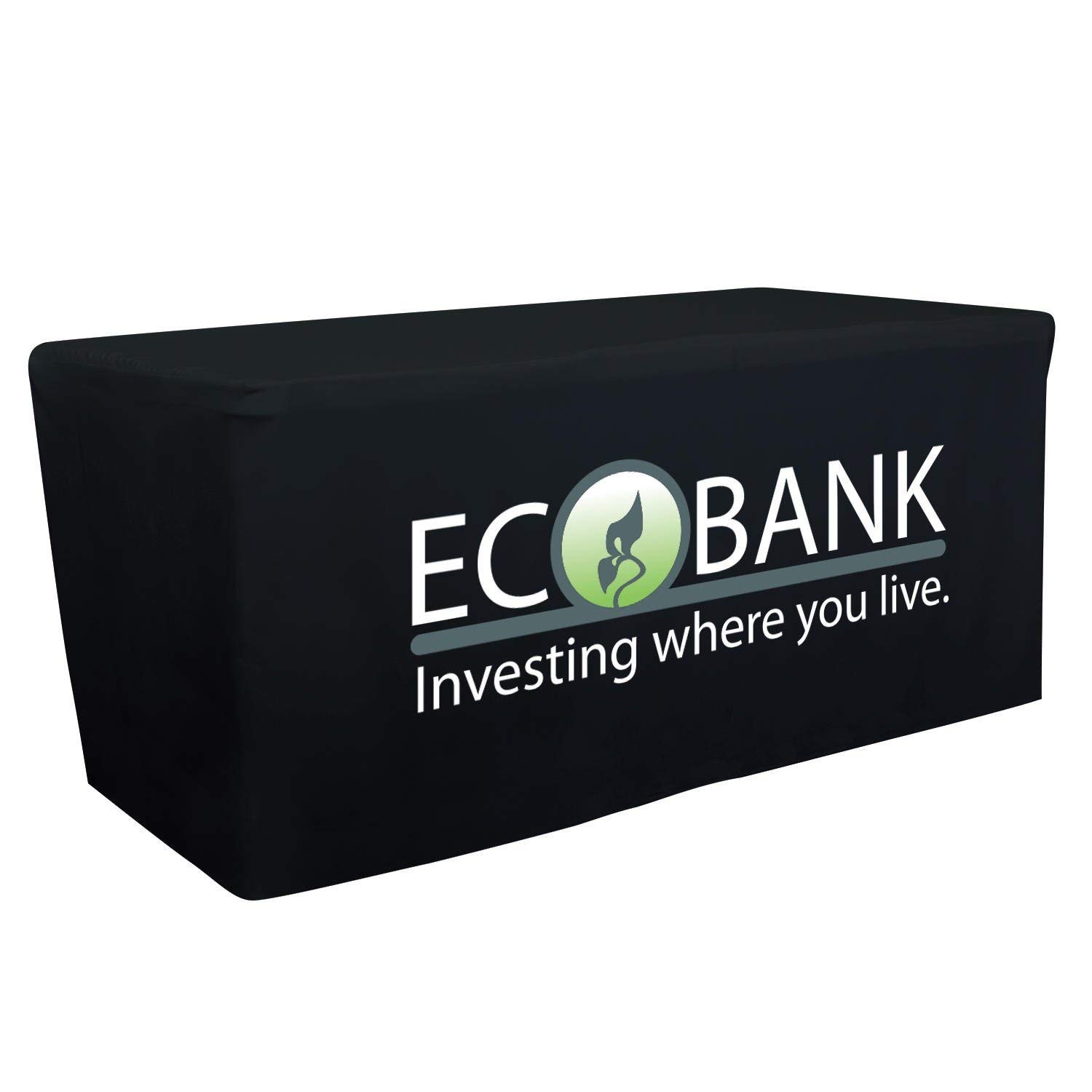 Custom Printed Table Runner & Table Cover with Your Design, Logo or Text - 4ft Waterproof Tablecloth for Indoor & Outdoor Events, Weddings, Restaurants & Trade Shows