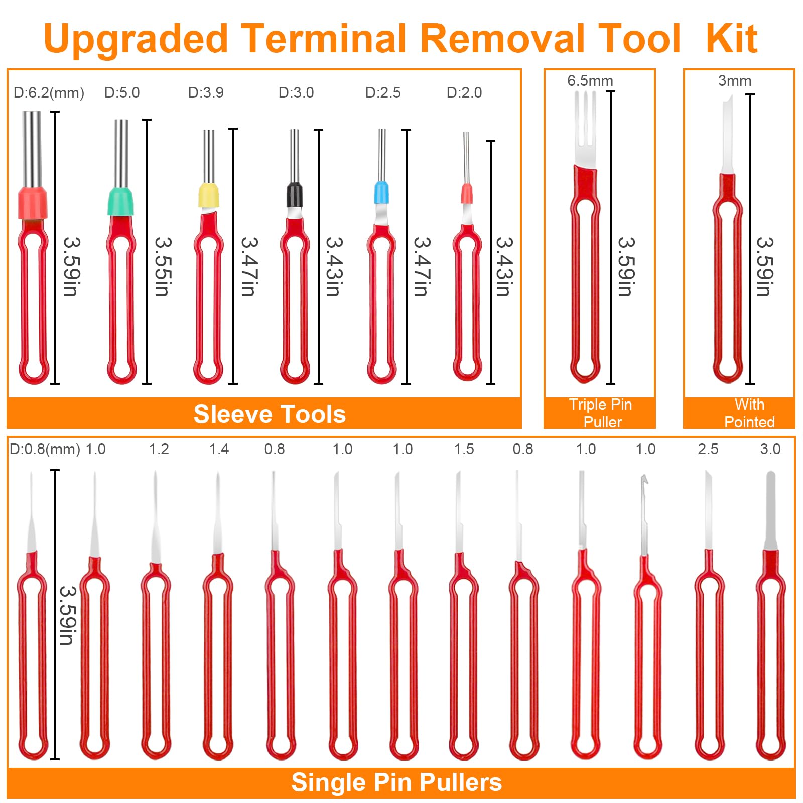 41Pcs Terminal Removal Tool Kit for Automotive & Household Devices