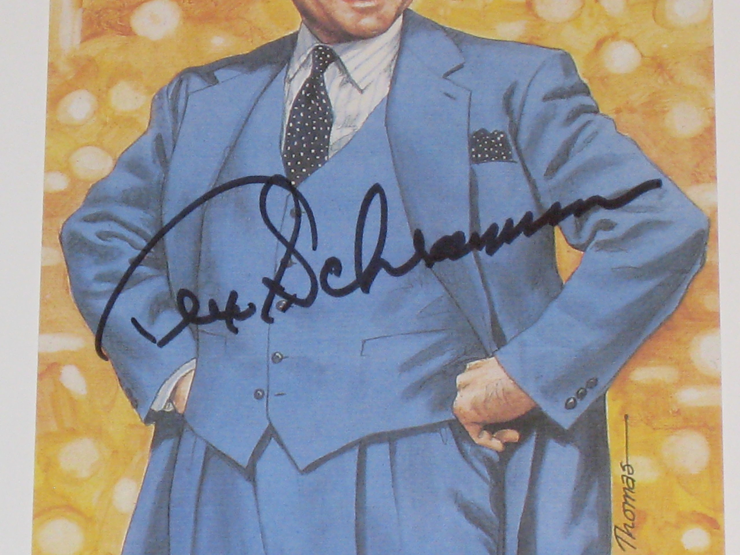 Tex Schramm Autographed Goal Line Art Card #3101/5000 with JSA COA - Limited Edition Collectible for Sports Memorabilia Fans and Dallas Cowboys Enthusiasts - Perfect for Display in Home, Office, or Man Cave