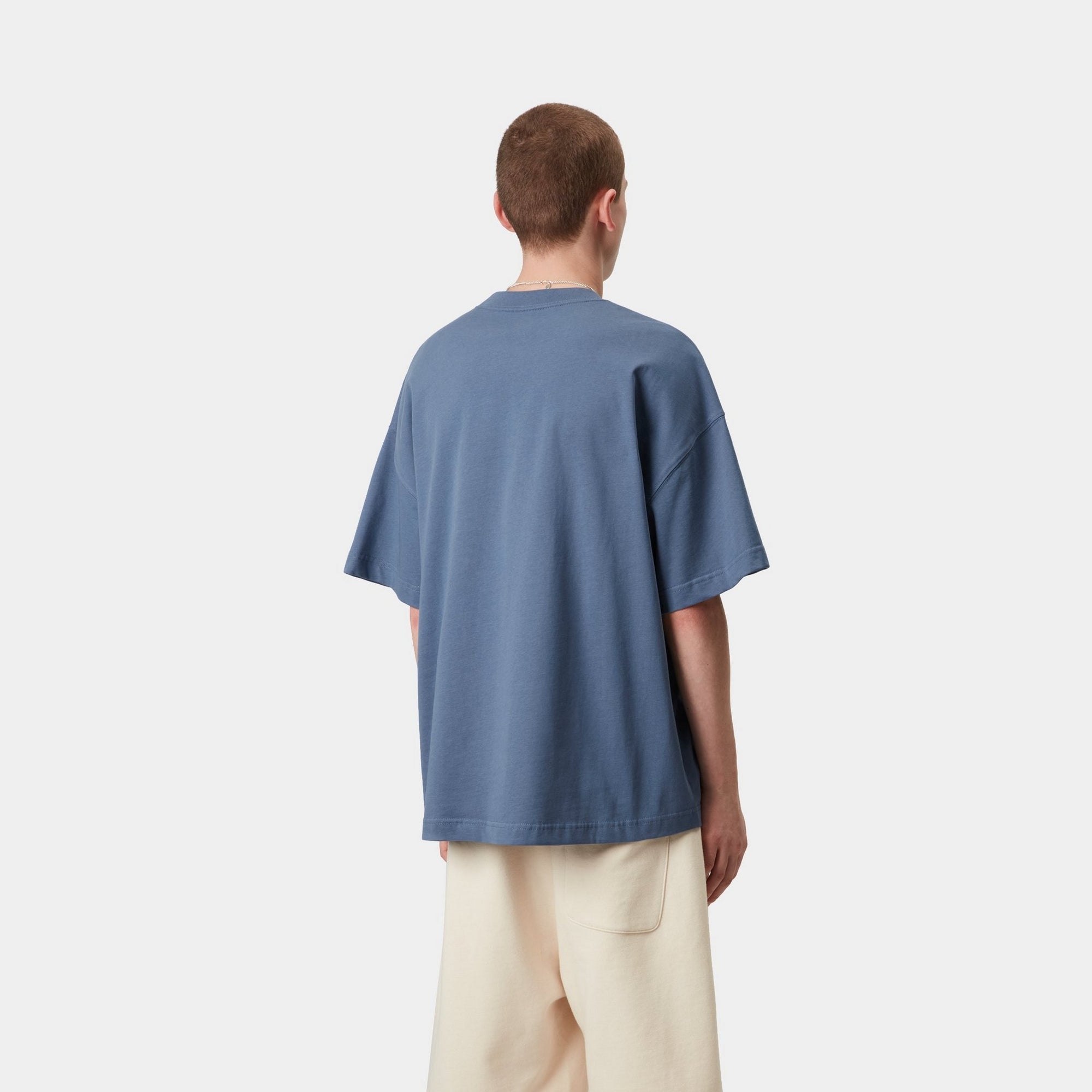 Lyntos Men's Casual T-Shirt | Soft Cotton Short Sleeve Tee in Blue Iris | Perfect for Everyday Wear, Gym & Outdoor Activities