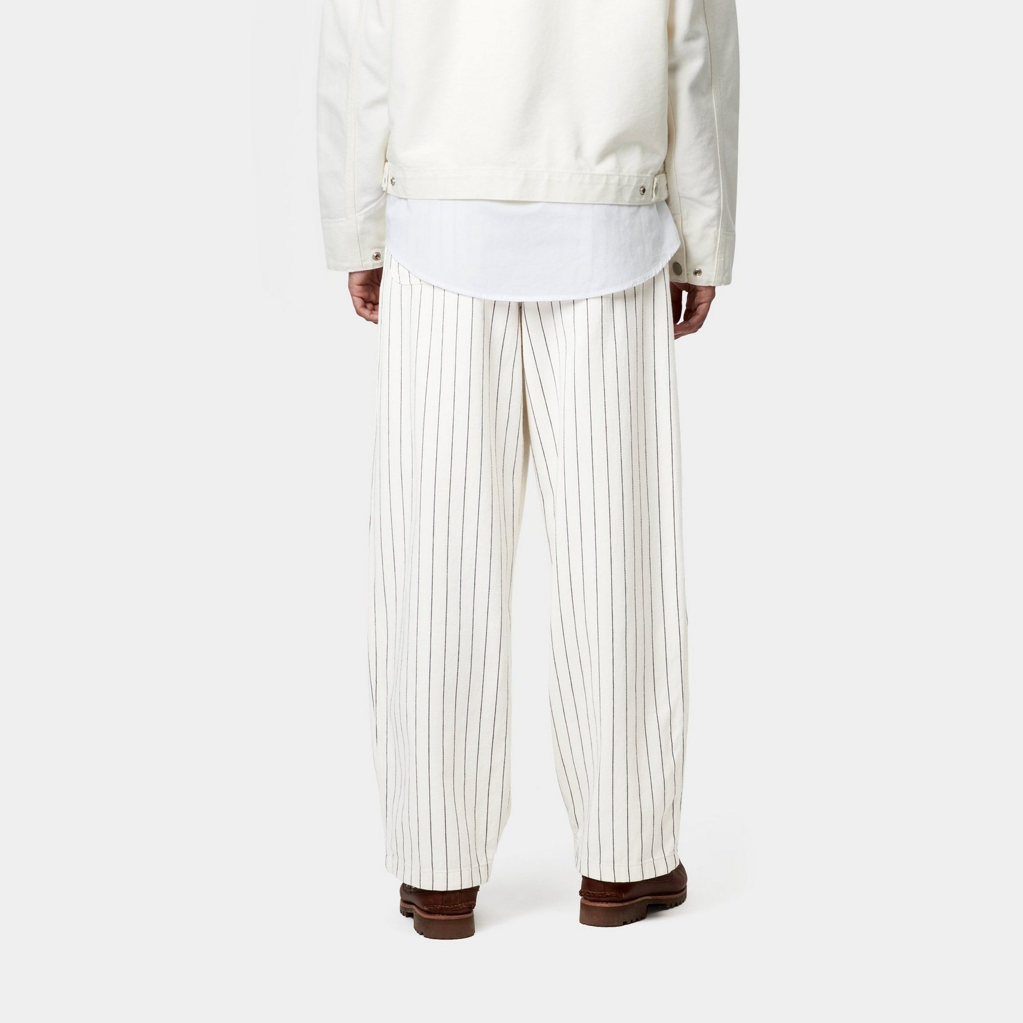 Women's Hendry Pant - Wax & Dark Navy Seaton Stripe Trousers | Comfortable High Waisted Casual Pants for Work, Office & Everyday Wear