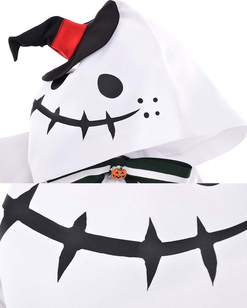Miccostumes Unisex Anime Hero Cosplay Ghost Cloak - Halloween Costume for Cosplay, LARP & Themed Parties | Perfect for Anime Conventions, Halloween Events & Fantasy Roleplaying