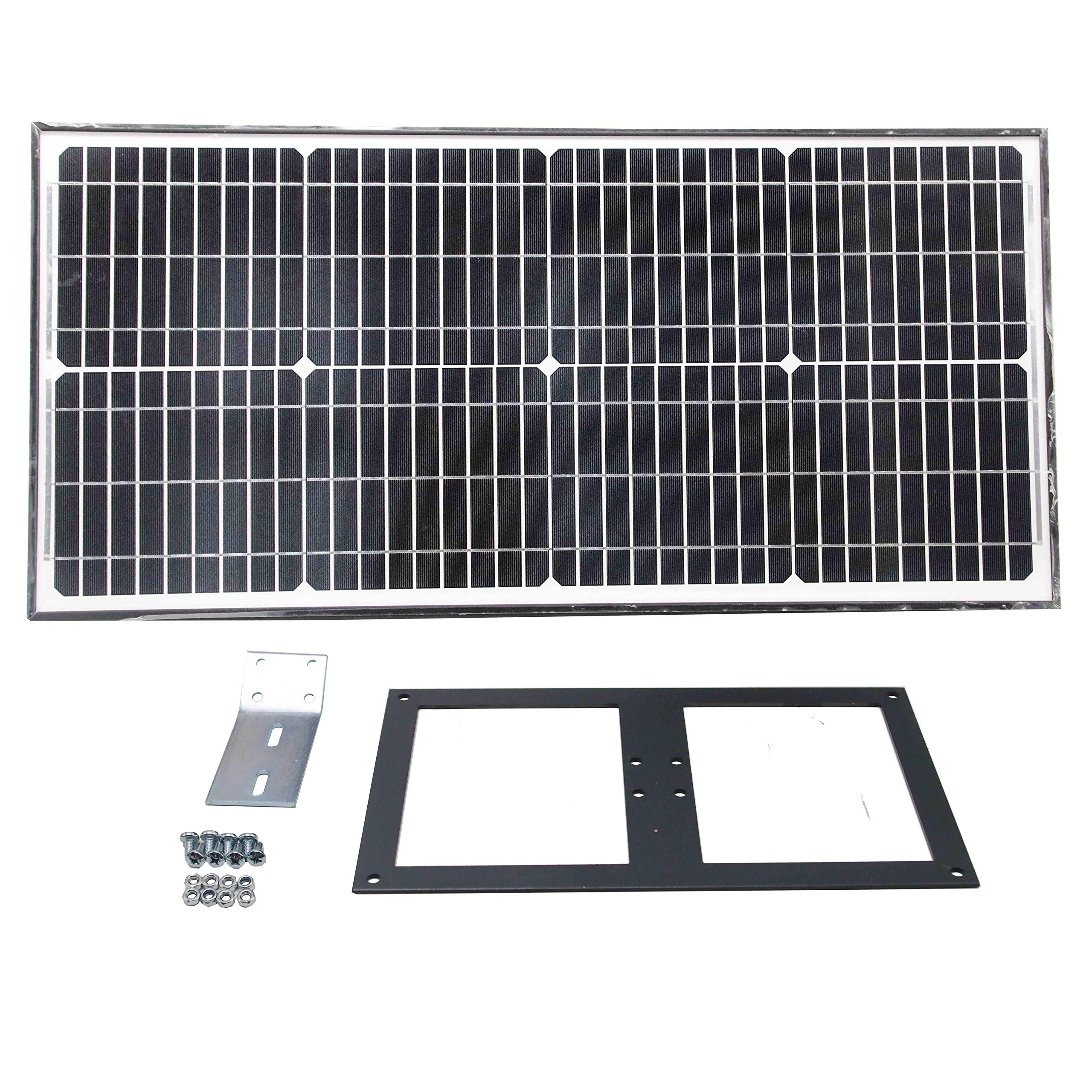 ALEKO 60W Solar Panel Kit for Automatic Gate Openers - Weatherproof & Efficient Solar Power Solution for Driveway Gates & Fences | Perfect for Remote Areas & Off-Grid Properties