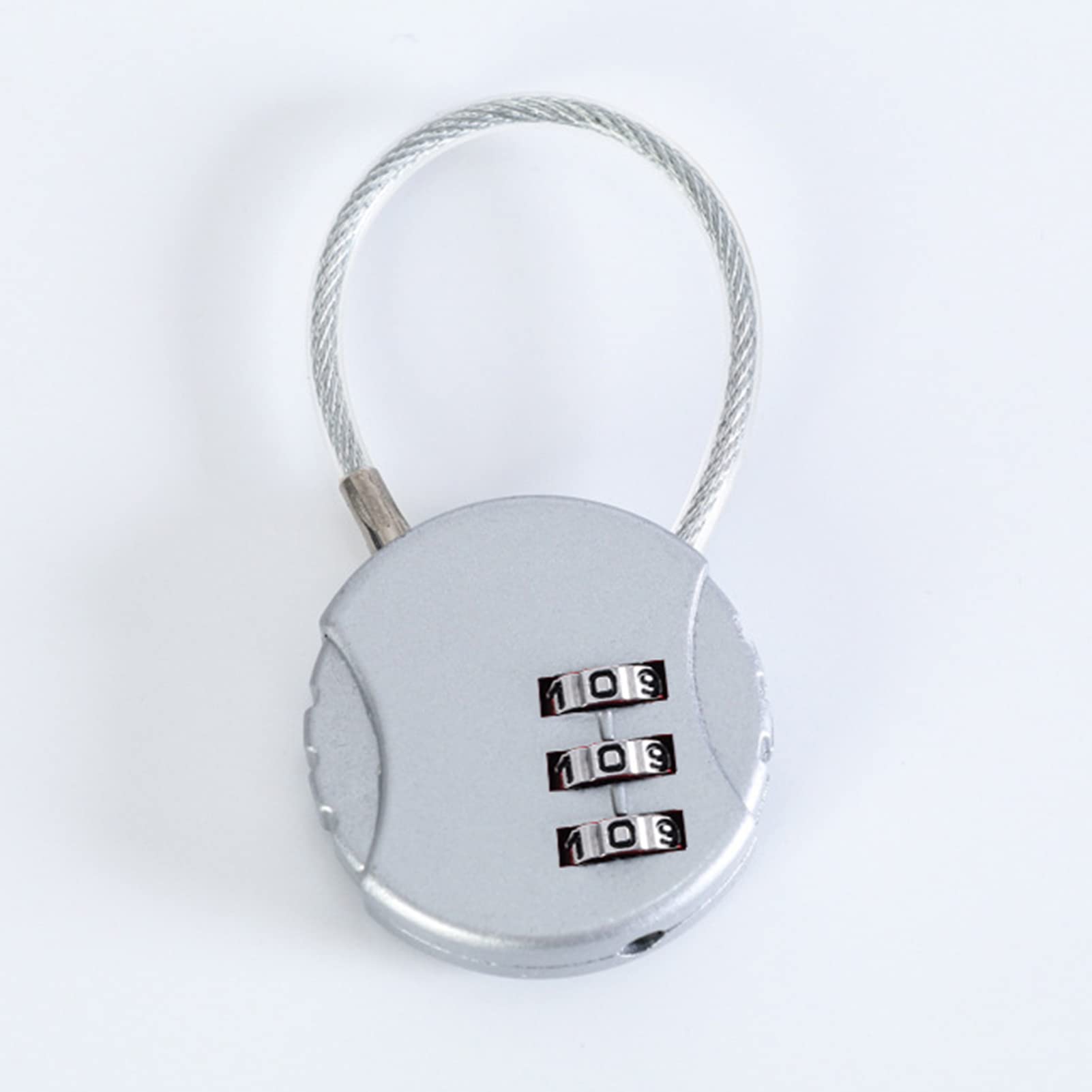 3 Digit Combination Padlock - Waterproof & Durable Silver Locker Lock for School, Gym, Shed, Fence & Backyard | Secure Outdoor & Indoor Use for Lockers, Gates & Storage