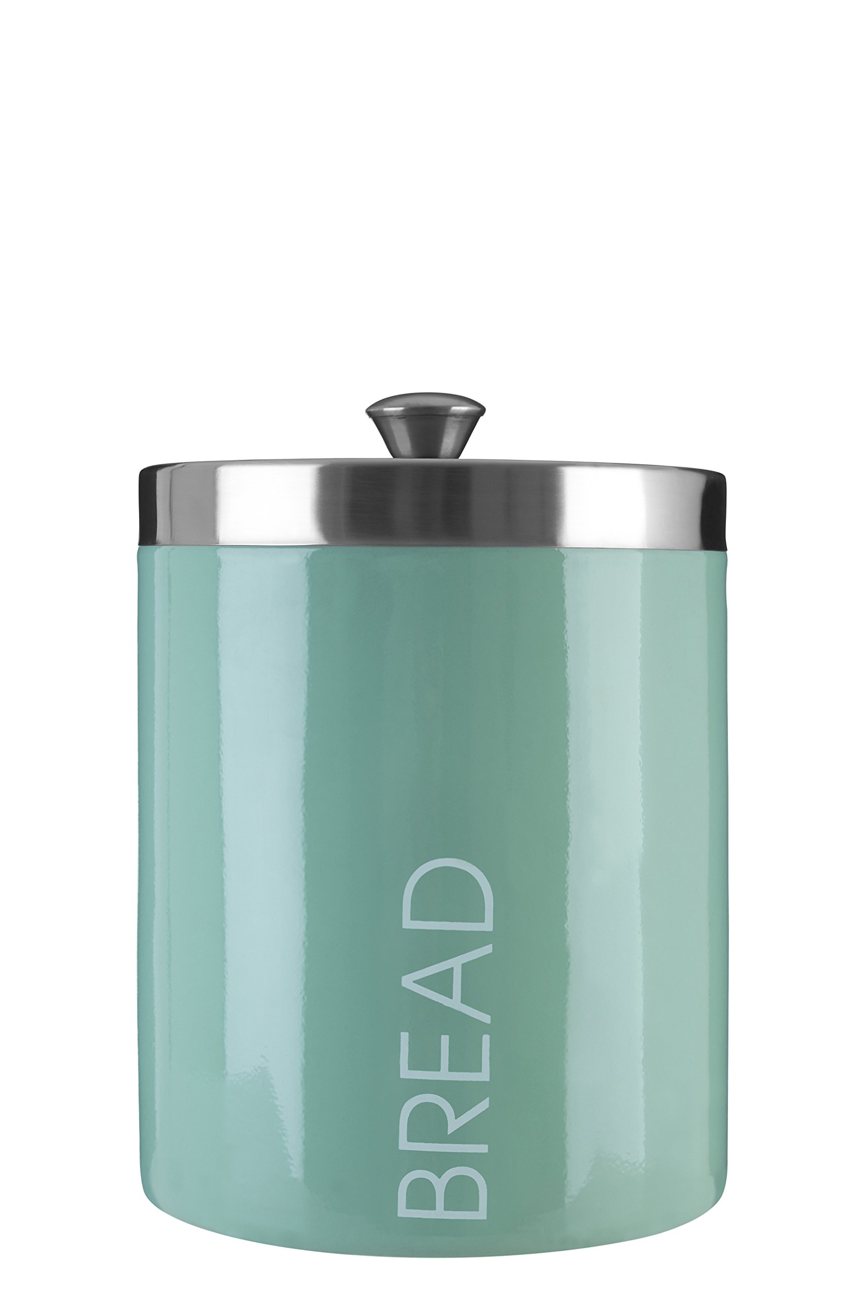 Premier Housewares 507515 Liberty Bread Bin - Pistachio Green, 30x22x22cm, Airtight Bread Storage Container for Kitchen Countertop - Perfect for Fresh Bread, Baguettes, and Pastries