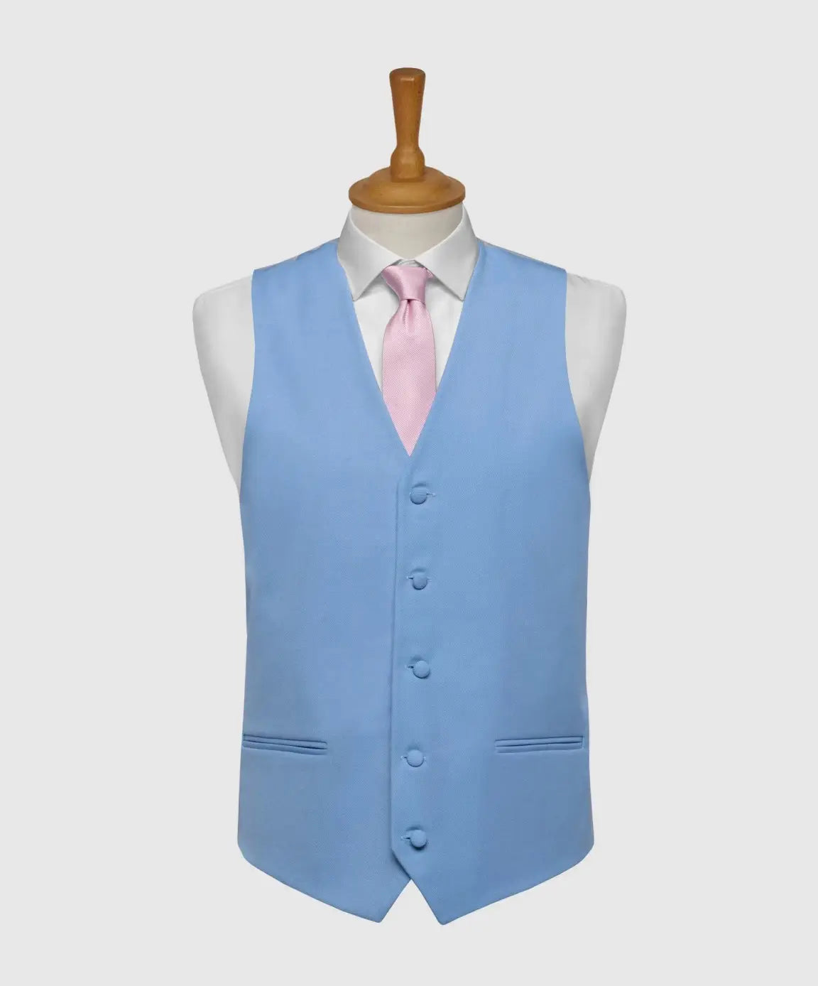 LA Smith Ascot Single Breasted Fine Wool Formal Waistcoat for Men - Elegant Wedding, Business & Evening Wear Vest