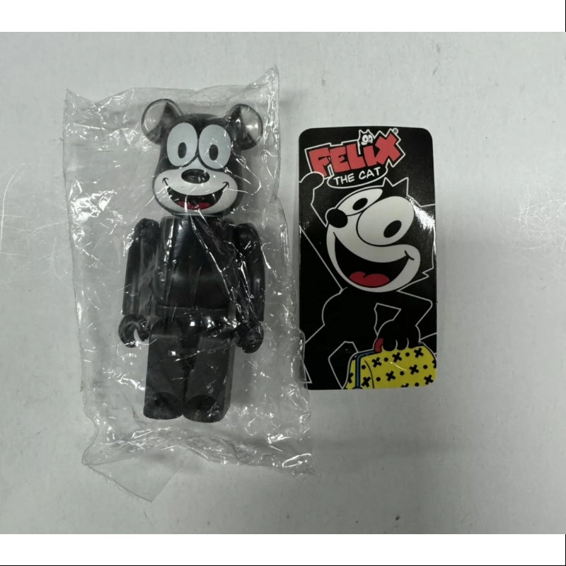 Bearbrick Series 24 ANIMAL FELIX THE CAT 100% Collectible Vinyl Art Toy - Limited Edition Felix The Cat Figure for Display & Home Decor