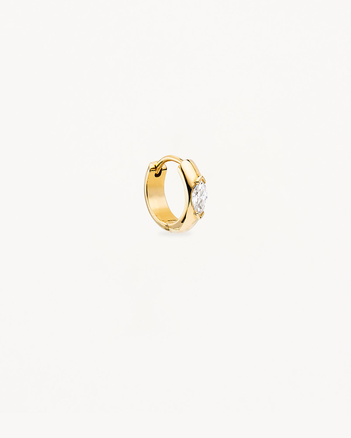 14K Solid Gold Petal of Hope Lab Grown Diamond Hoop Earrings for Women - Perfect for Weddings, Anniversaries & Everyday Elegance
