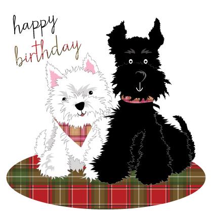 Black and White Dog Greeting Cards - Perfect for Birthdays, Holidays & Pet Lovers - Printable & Handmade Designs