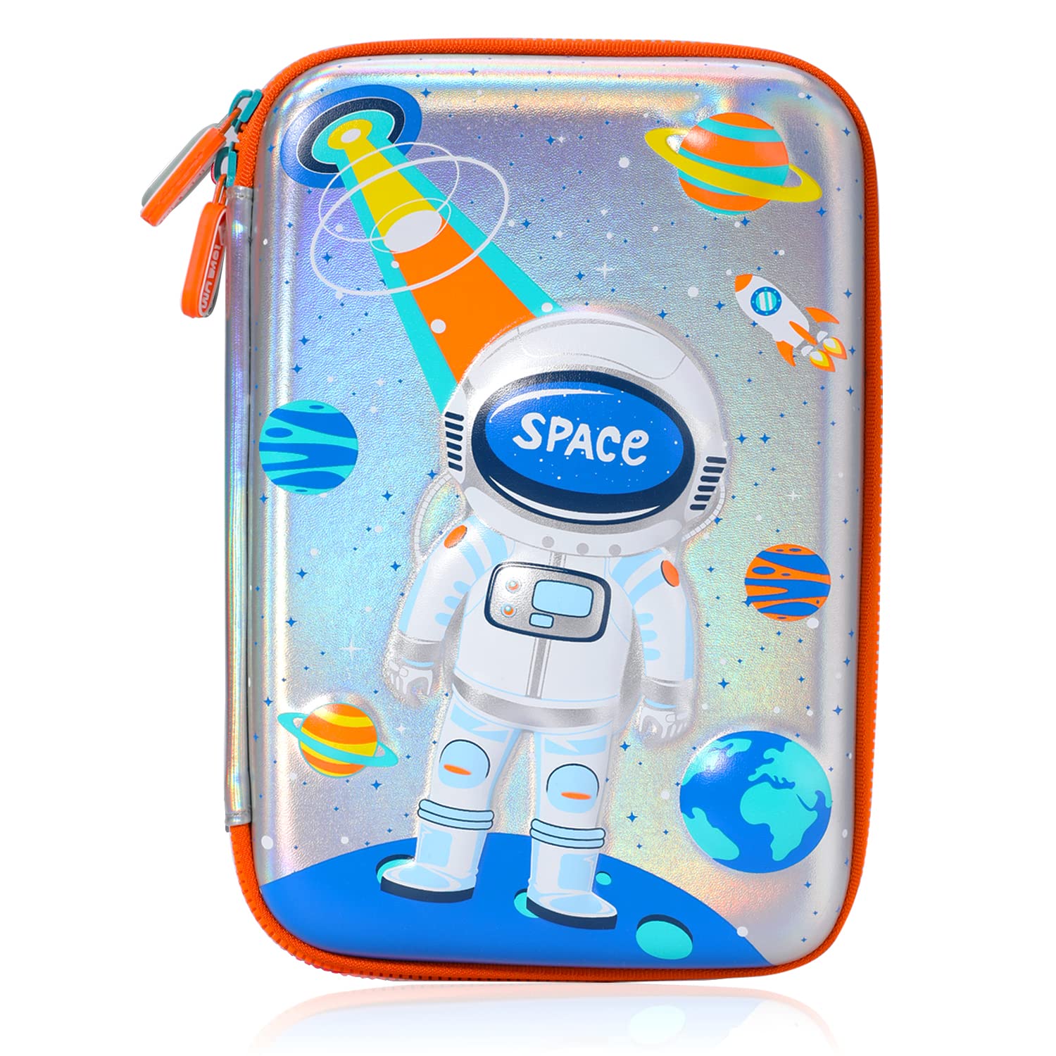 YOYTOO 3D Cute EVA Space Pencil Case for School - Large Capacity Anti-Shock Pen Pouch with Multi-Compartments for Teens, Kids, Boys & Girls | Perfect for School, Office & Travel Organization