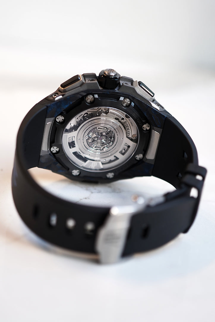 Audemars Piguet Royal Oak Concept 43mm Openworked Carbon Watch 26650FO.OO.D353CA.01 - Luxury Men's Skeleton Dial Timepiece for Business & Formal Occasions