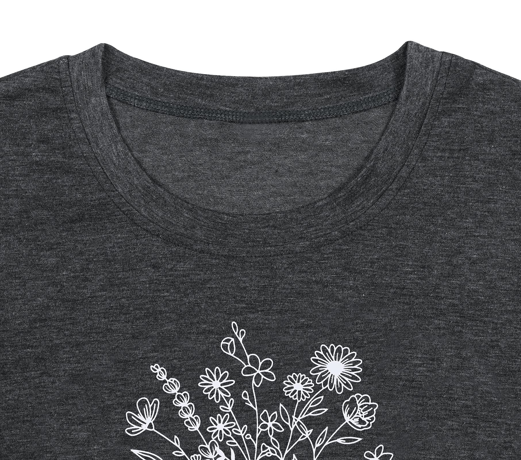 Funny Book Lovers T-Shirt for Women - Wildflowers & Book Reading Design - Cute Teacher Short Sleeve Tee - Perfect for Book Clubs, Library Visits & Reading Enthusiasts