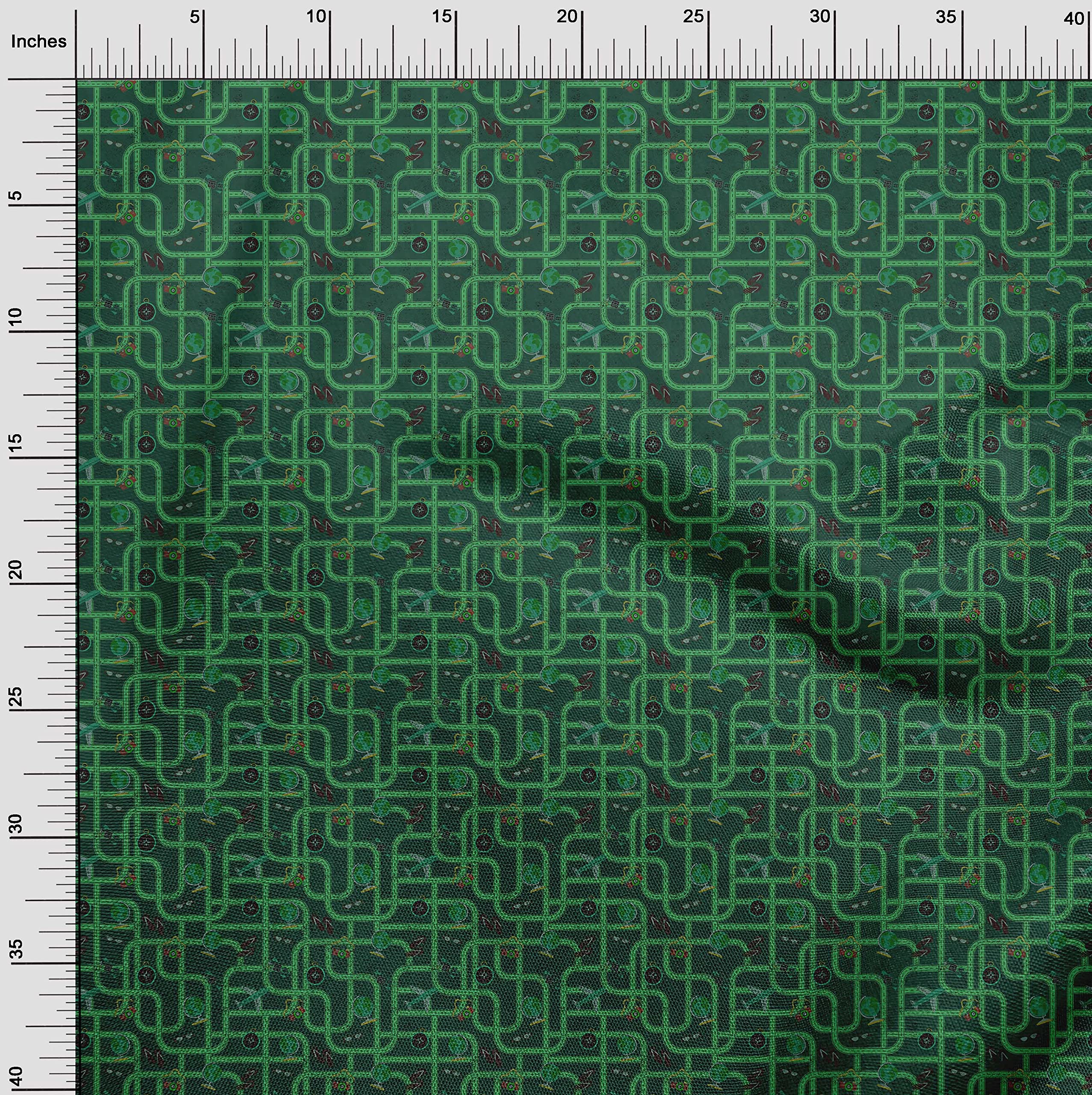 oneOone Rayon Peach Fabric by The Yard - 56 Inch Wide Printed DIY Sewing Material for Clothing, Dresses & Crafts | Perfect for Travel Sewing Projects, Home Decor & Quilting