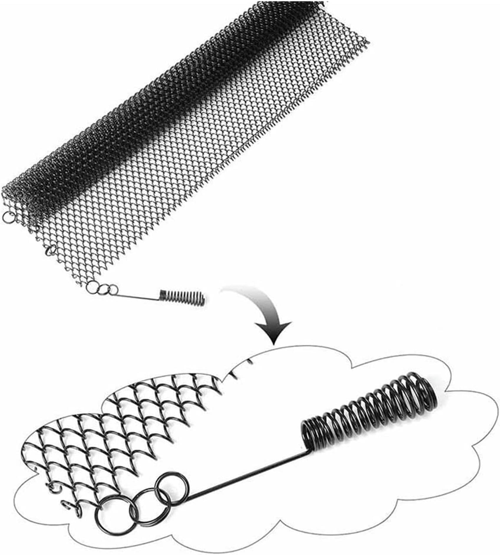 BTURYT Fireplace Screen Mesh Curtain - 2 Pack Replacement Spark Guard for Fireplace, Effective Fireplace Protection Mesh for Home Safety - Perfect for Indoor & Outdoor Fire Pits, Wood Stoves, and Fireplace Safety