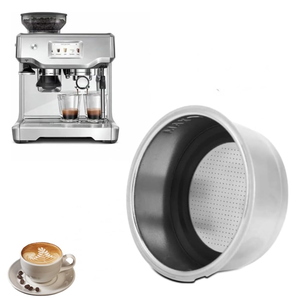 Haofy Stainless Steel Coffee Filter Basket - Detachable Coffee Filter Cup for Espresso Machines, Drip Coffee Makers - Perfect for Home, Office & Camping Use (2-Pack)