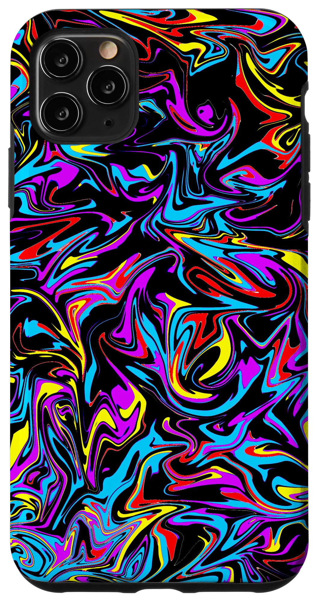 iPhone 11 Pro Max Case - Outer Space Colorful Rainbow Design with Purple & Blue Swirls | Durable Abstract Protective Cover for Everyday Use, Travel & Work