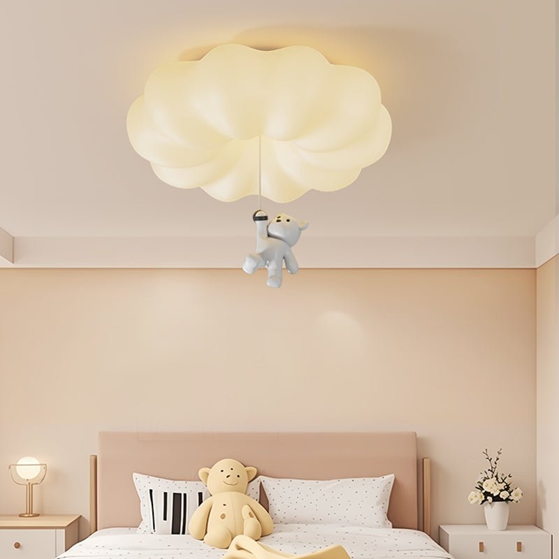 Cloud Bear Ceiling Light - Modern Kids Room Decor, Nursery Lighting Fixture - Perfect for Bedroom, Playroom & Children's Space Decoration
