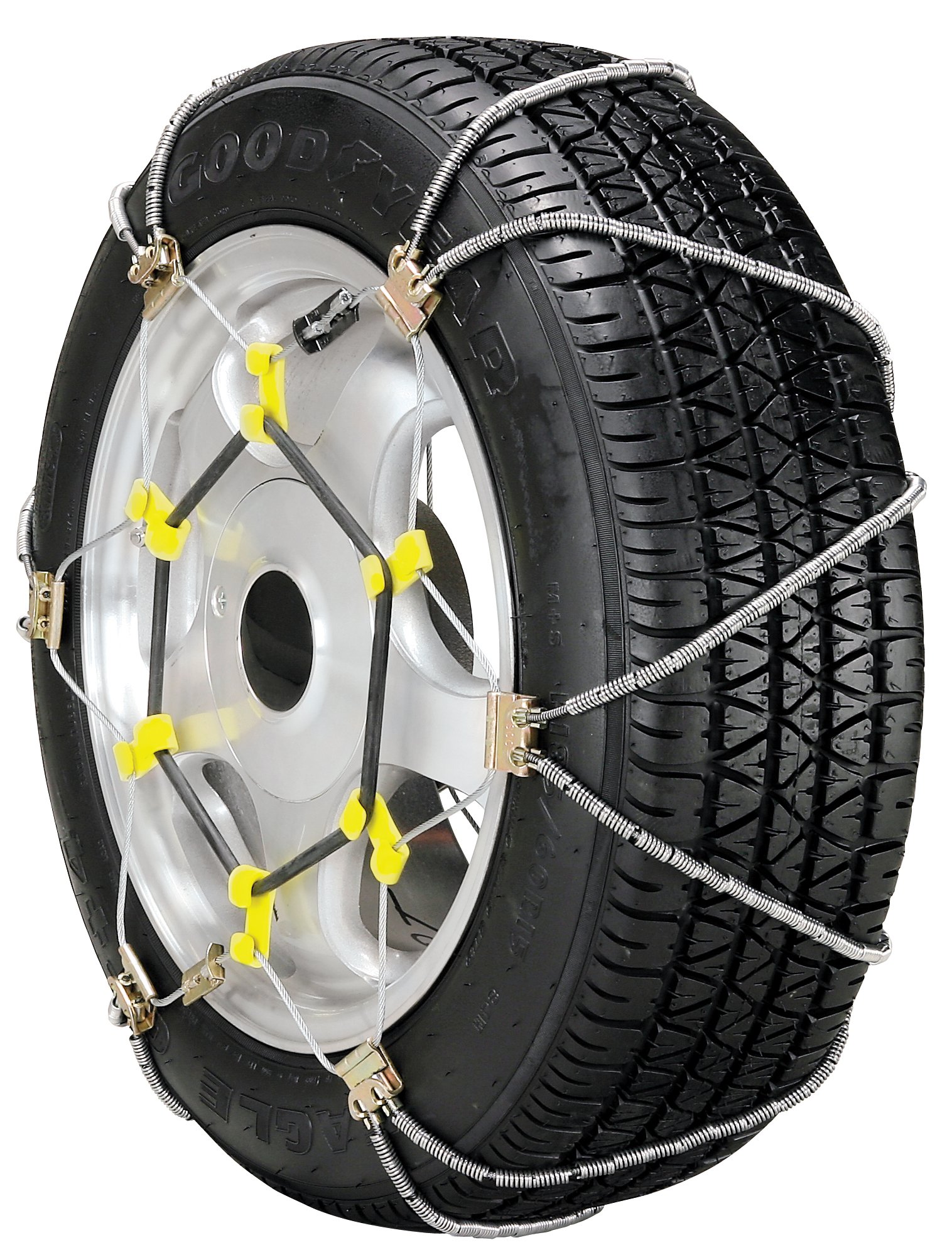 SCC SZ315 Shur Grip Super Z Passenger Car Tire Traction Chains - Set of 2 for Snow & Ice | Heavy Duty Winter Tire Chains for Cars, SUVs & Light Trucks in Harsh Weather Conditions