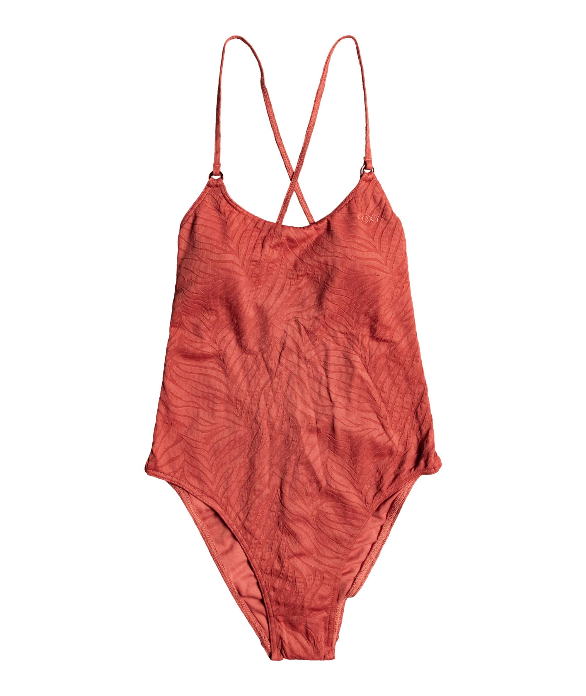 Roxy Women's Standard Wild Babe One Piece Swimsuit - Marsala Color, XS Size | Beachwear, Pool Party & Summer Vacation Swimwear