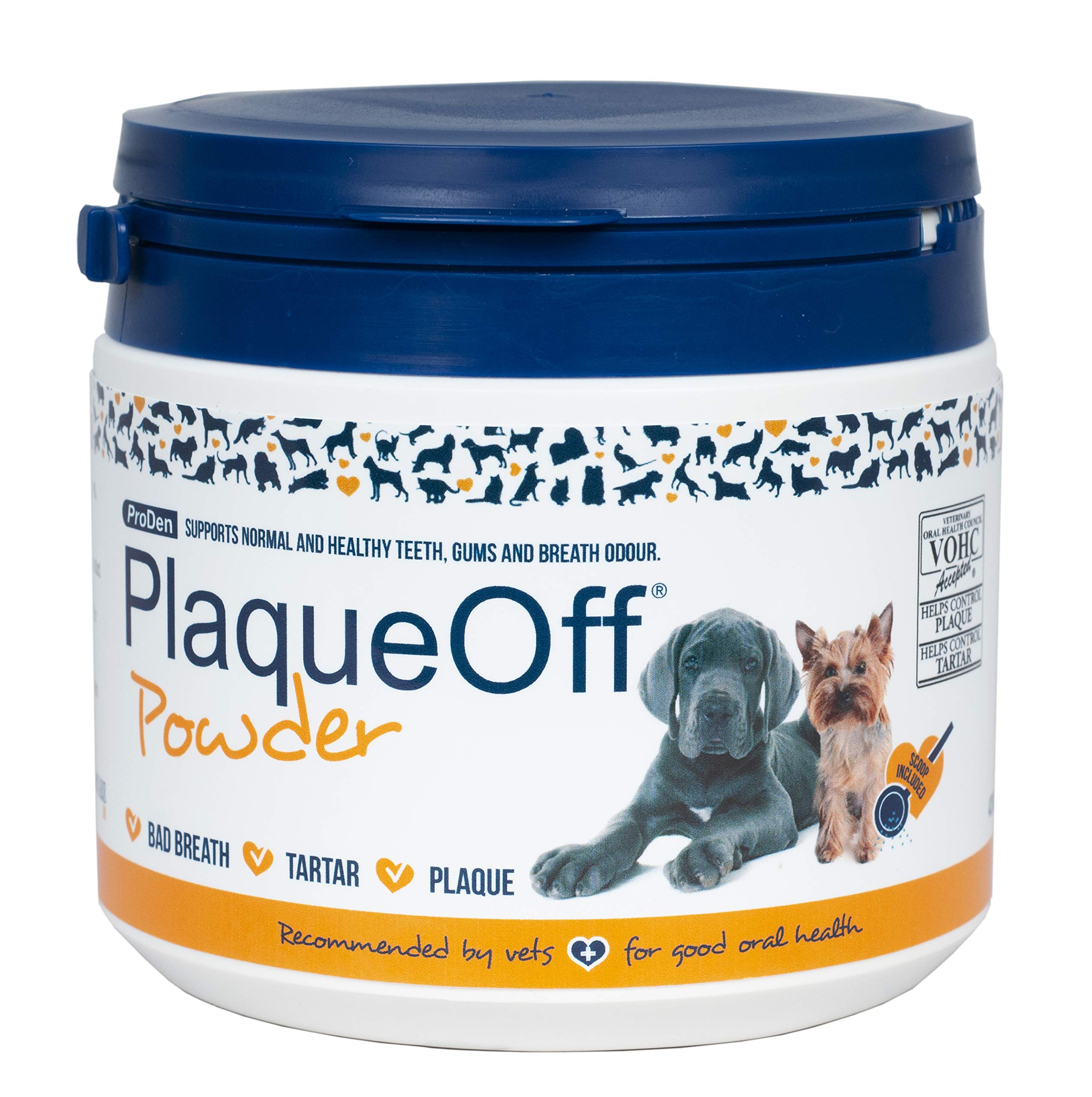 ProDen PlaqueOff Powder for Dogs & Cats – 420g Dental Care Supplement for Healthy Teeth, Gums & Fresh Breath – Supports Oral Hygiene & Reduces Bad Breath – Ideal for Daily Pet Dental Routine