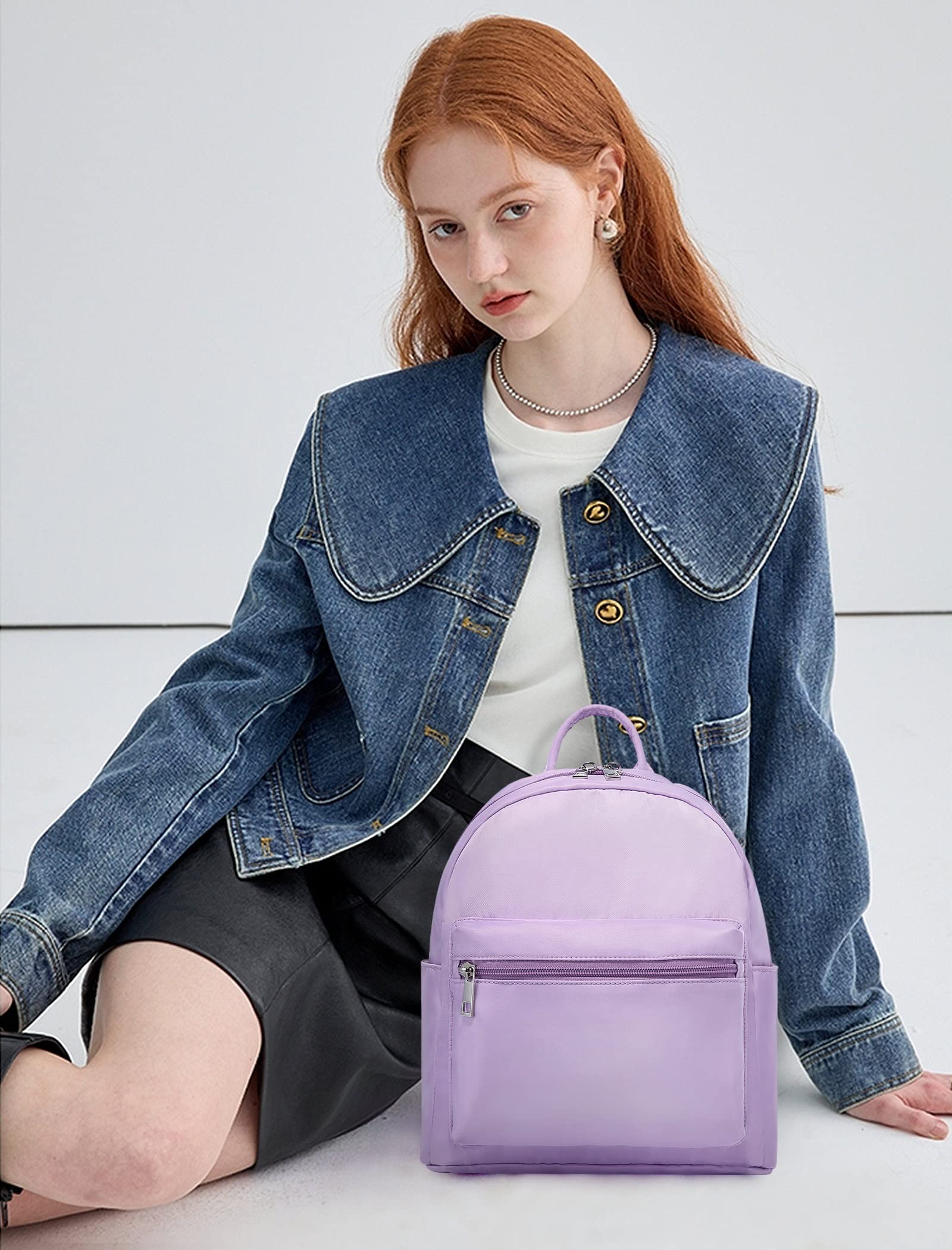 LOVEVOOK Lightweight Waterproof Mini Backpack for Women - Small Travel Backpack, Crossbody Purse for Daily Use, Work, School & Outdoor Activities