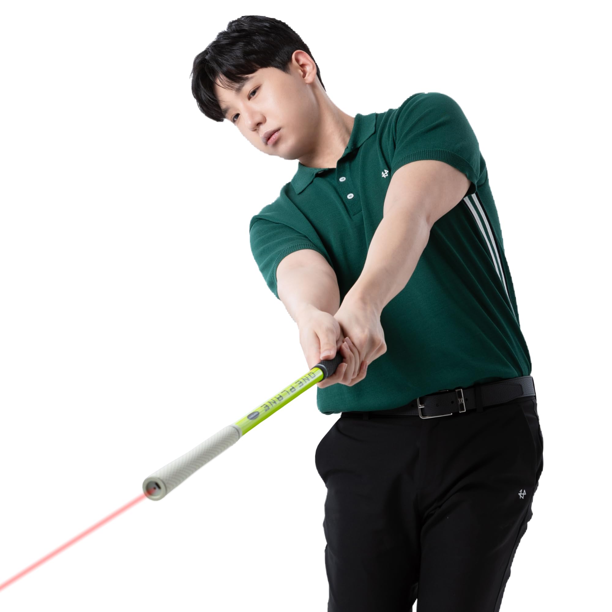 ONE Plane Heoseok Pro Golf Swing Trainer - Backswing Impact Practice Stick for Men & Women | Improve Golf Swing Mechanics & Accuracy | Perfect for Driving Range & Home Practice