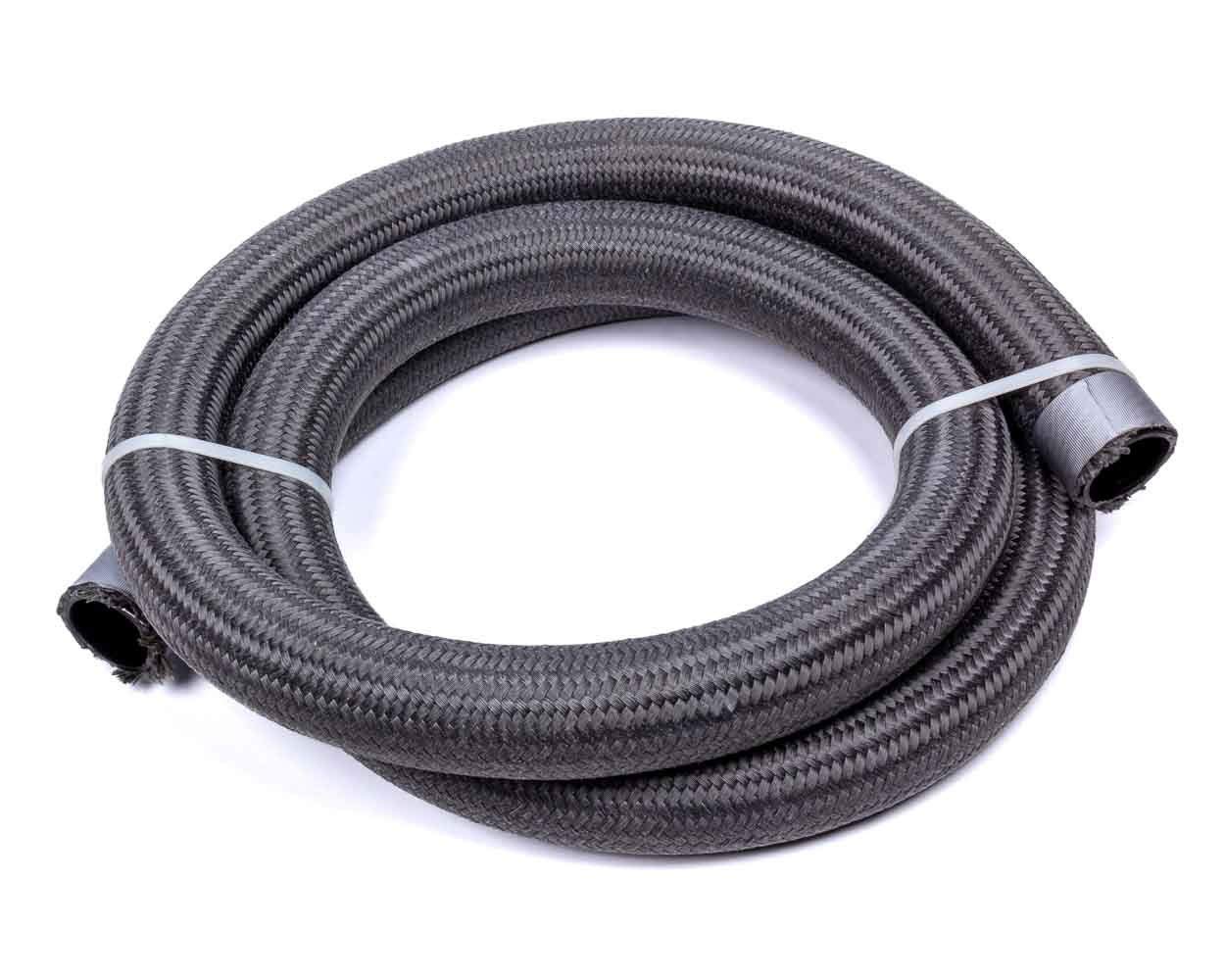 16AN 6FT Braided PTFE Hose - Fire Retardant, Wire Reinforced, Black - Ideal for High-Performance Automotive, Hydraulic & Industrial Applications